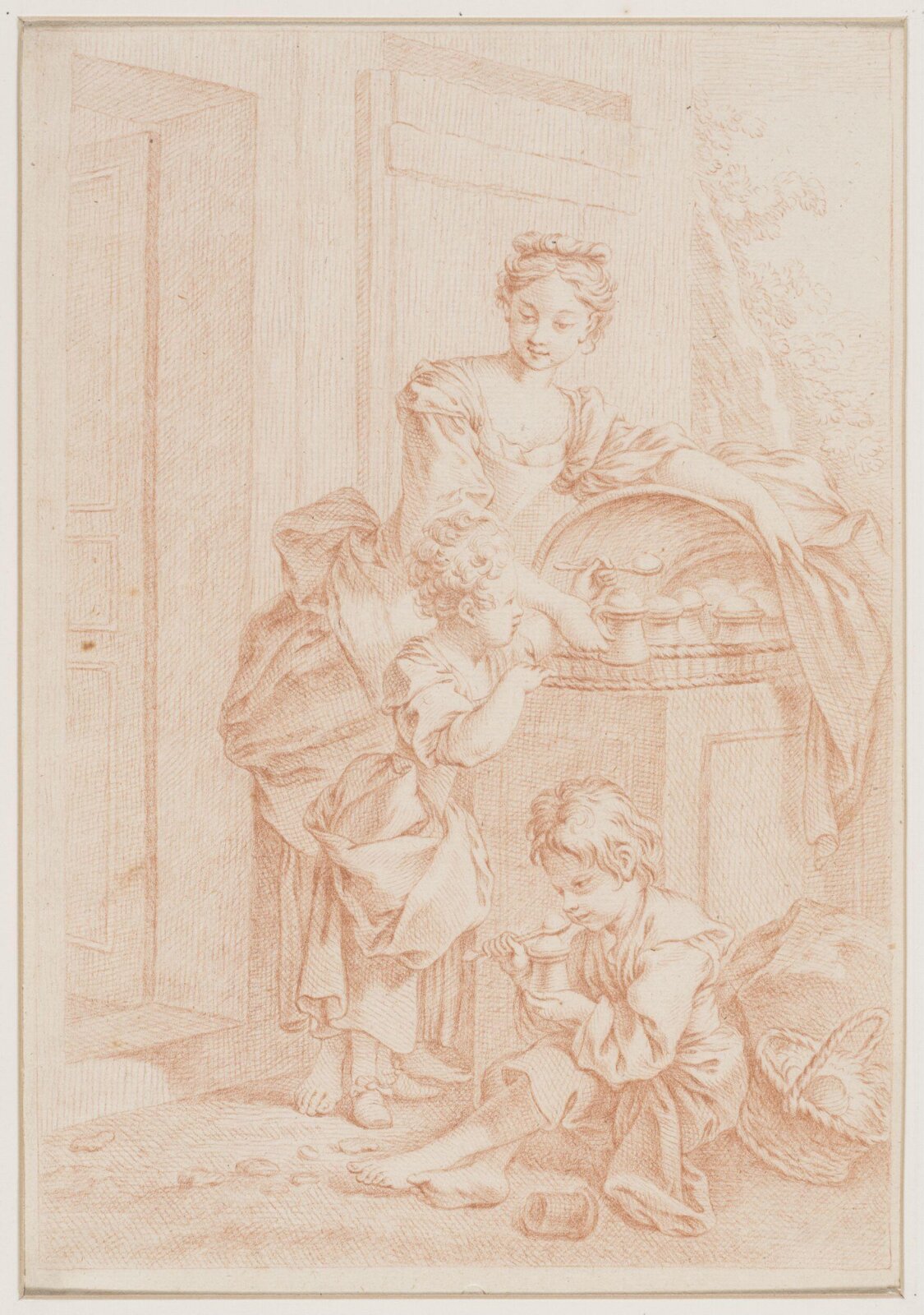 Drawing, attributed to François Boucher, 18th century