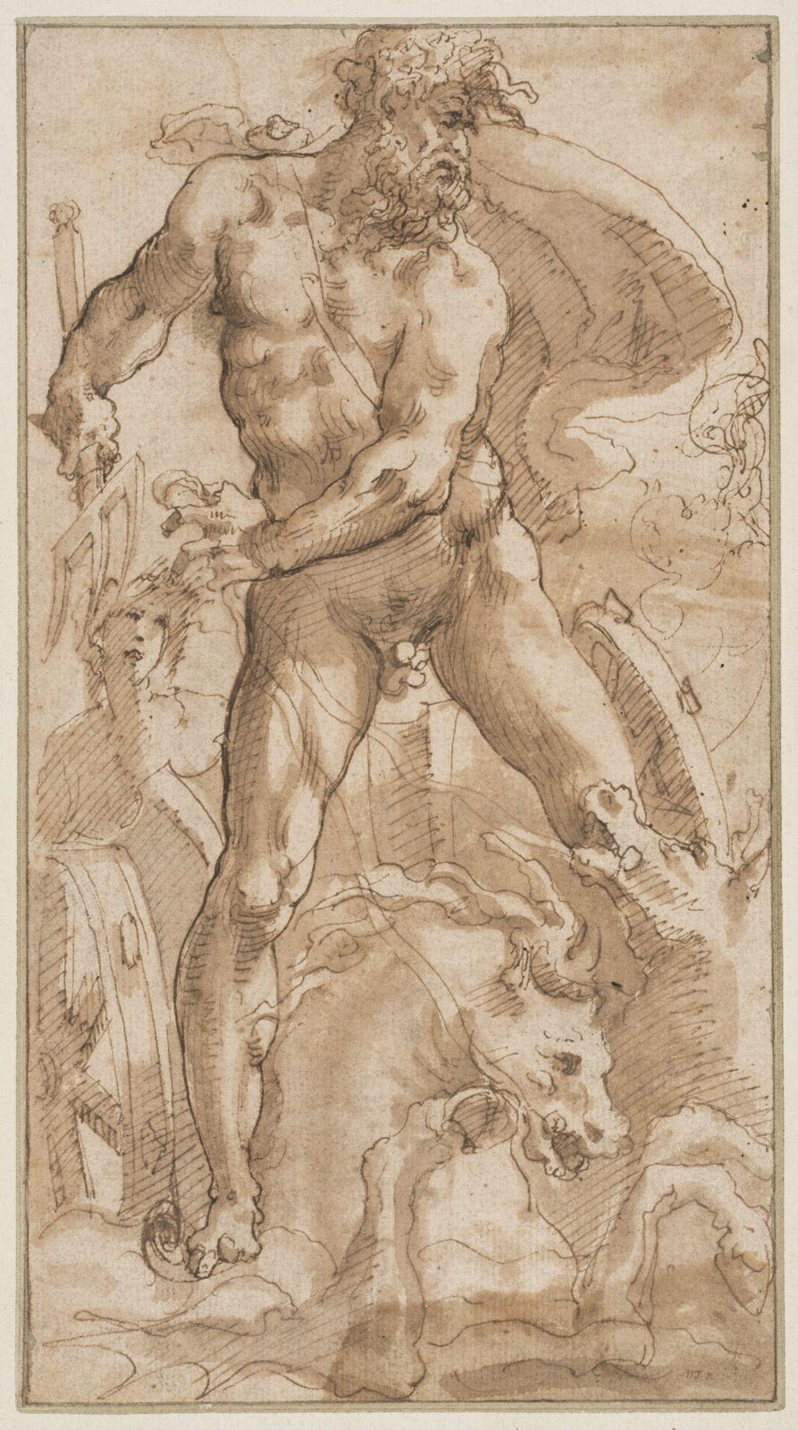 Drawing, Pellegrino Tibaldi, 1527-1592