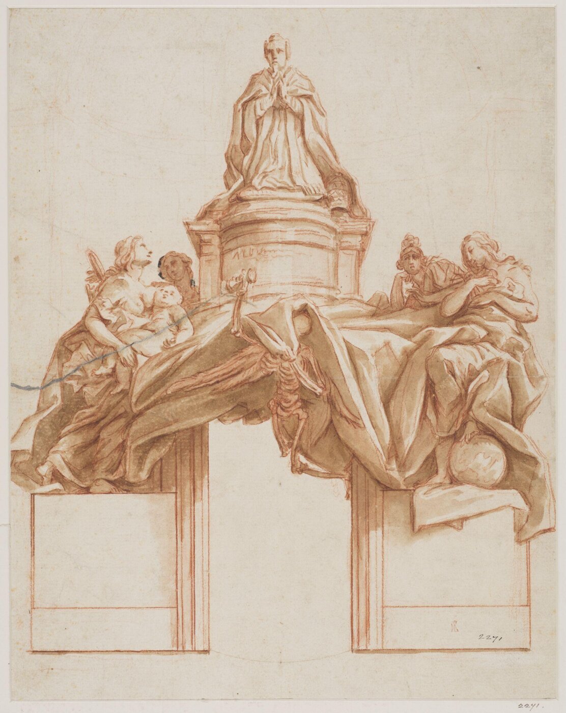 Unknown, View of the Tomb of Pope Alexander VII in St Peter's, Rome