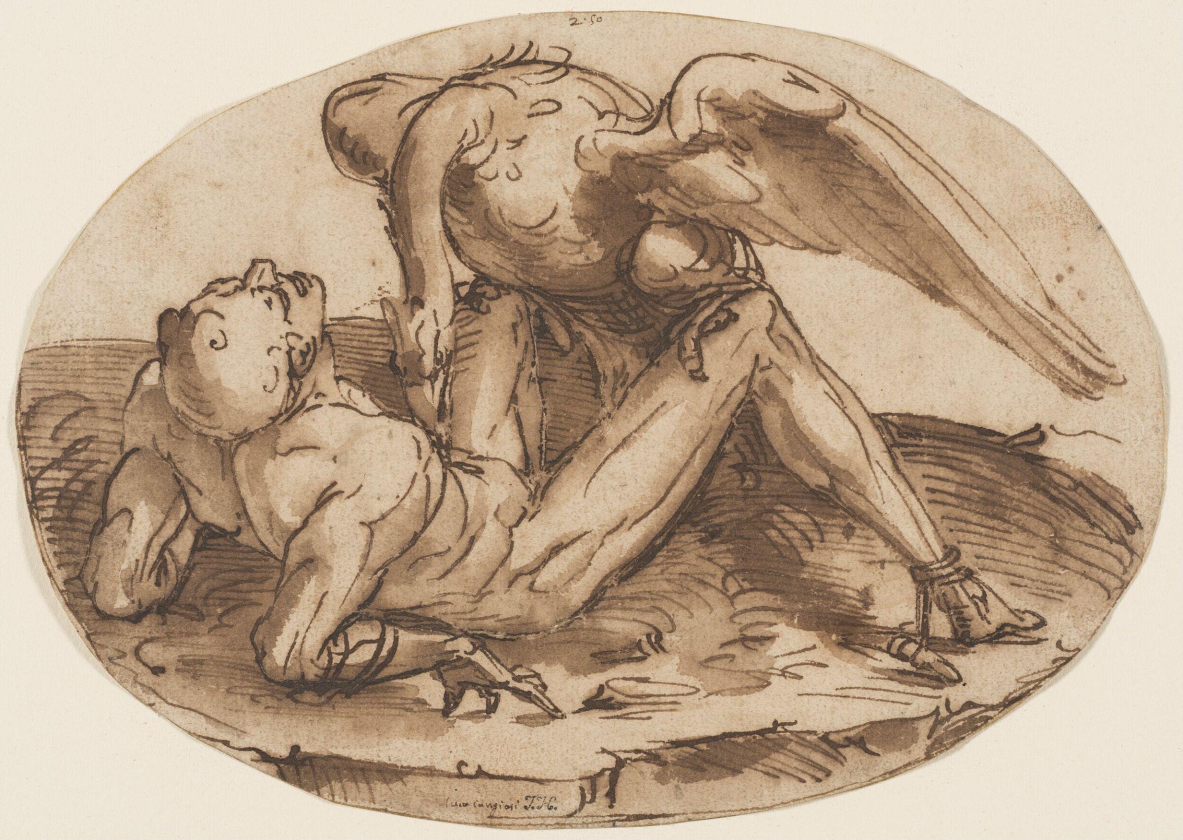 The punishment of Prometheus, Cambiaso, ca. 1550-85