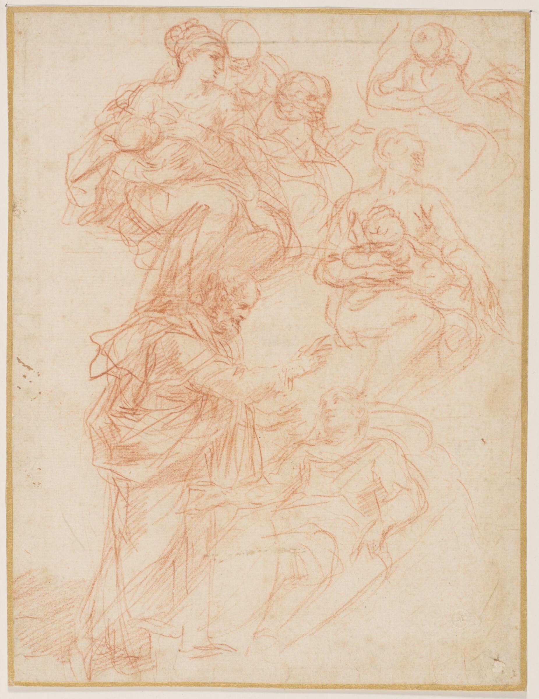 St Peter healing the lame man, Cantarini, ca. 1630-48