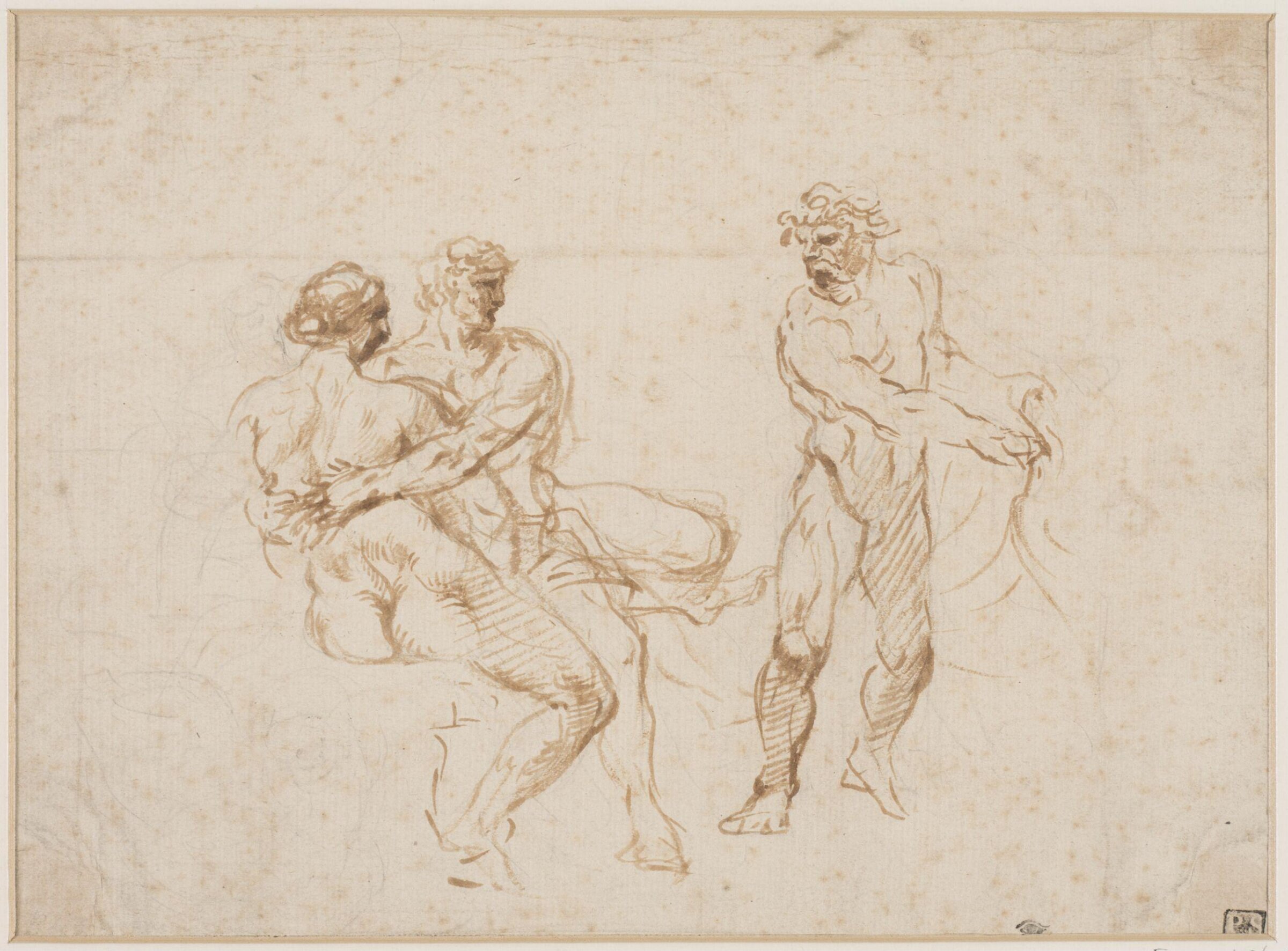 Vulcan casting a net over Venus and Mars, Castiglione, 1625-1675