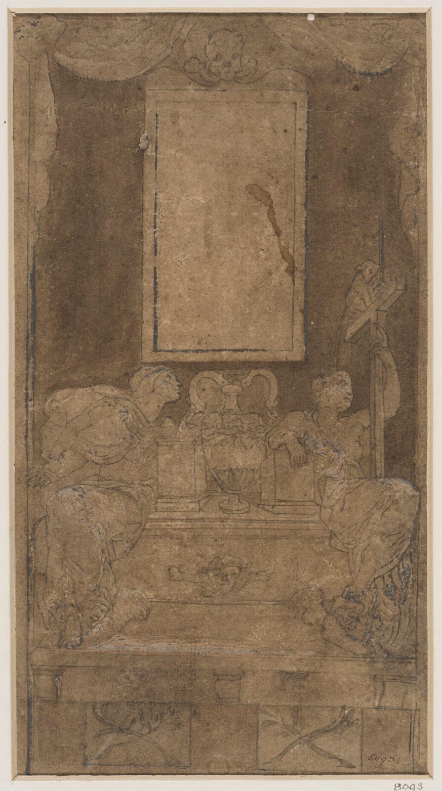 Sketch design for a monument, Cano, ca. 1620-60