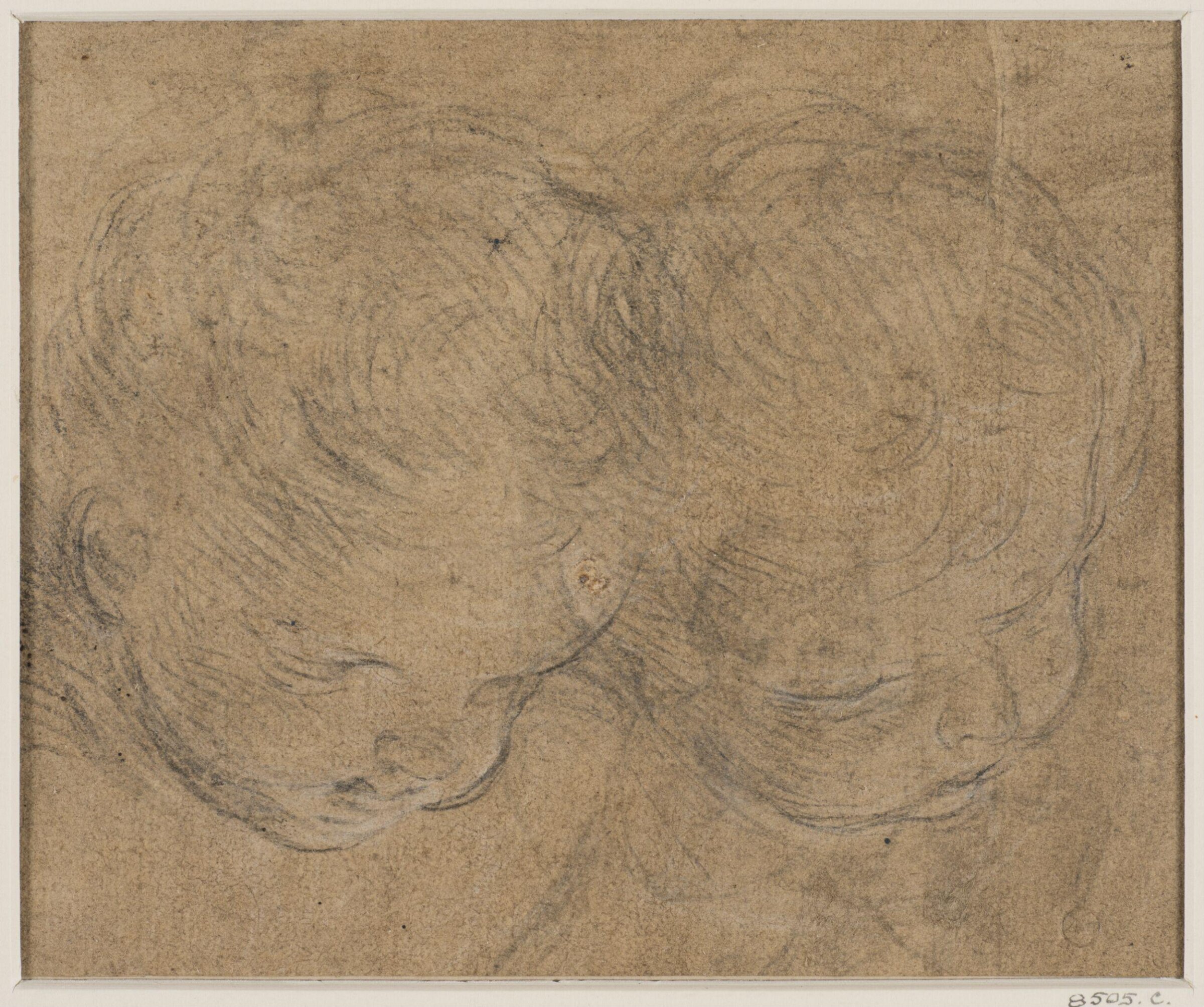 Two studies of heads of cherubs, Sebastiano Conca, ca. 1700-1764