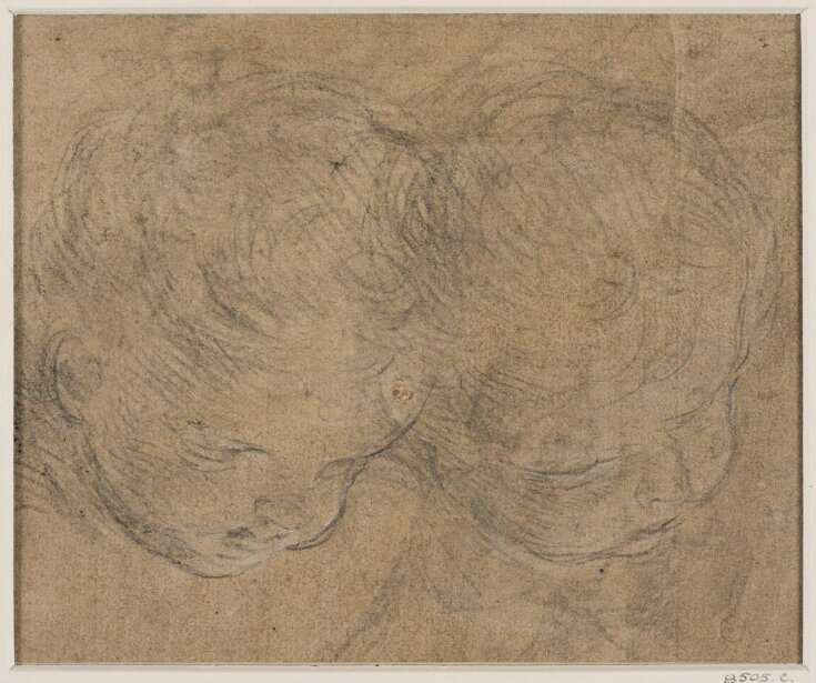 Two studies of heads of cherubs top image