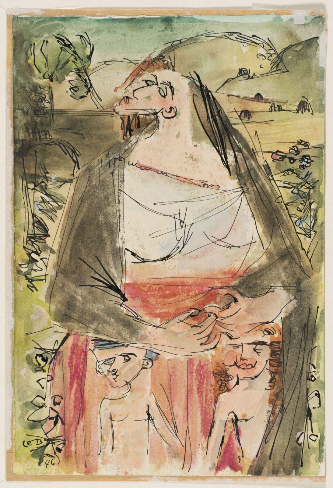 Tinkers, Louis le Brocquy, 1946