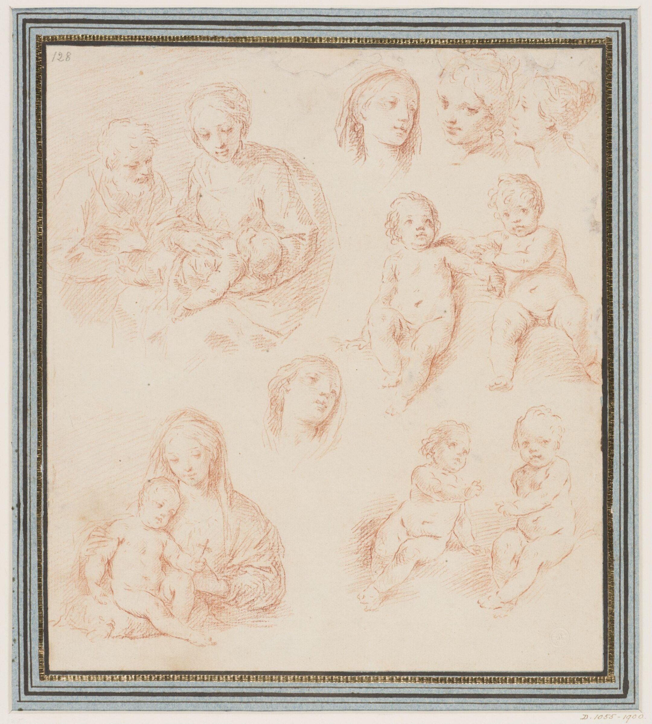 The Virgin and Child, St. Joseph and the young St. John the Baptist, Cantarini, ca. 1630-48