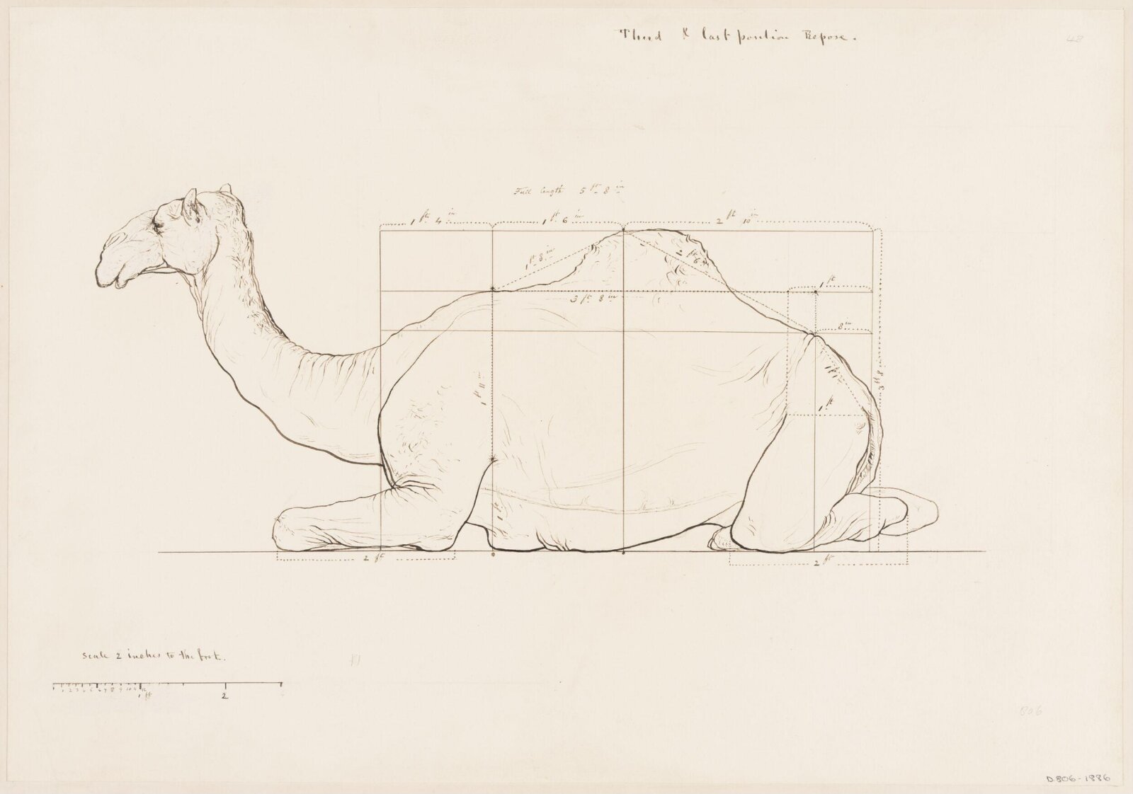 Drawing, Elijah Walton, 1865