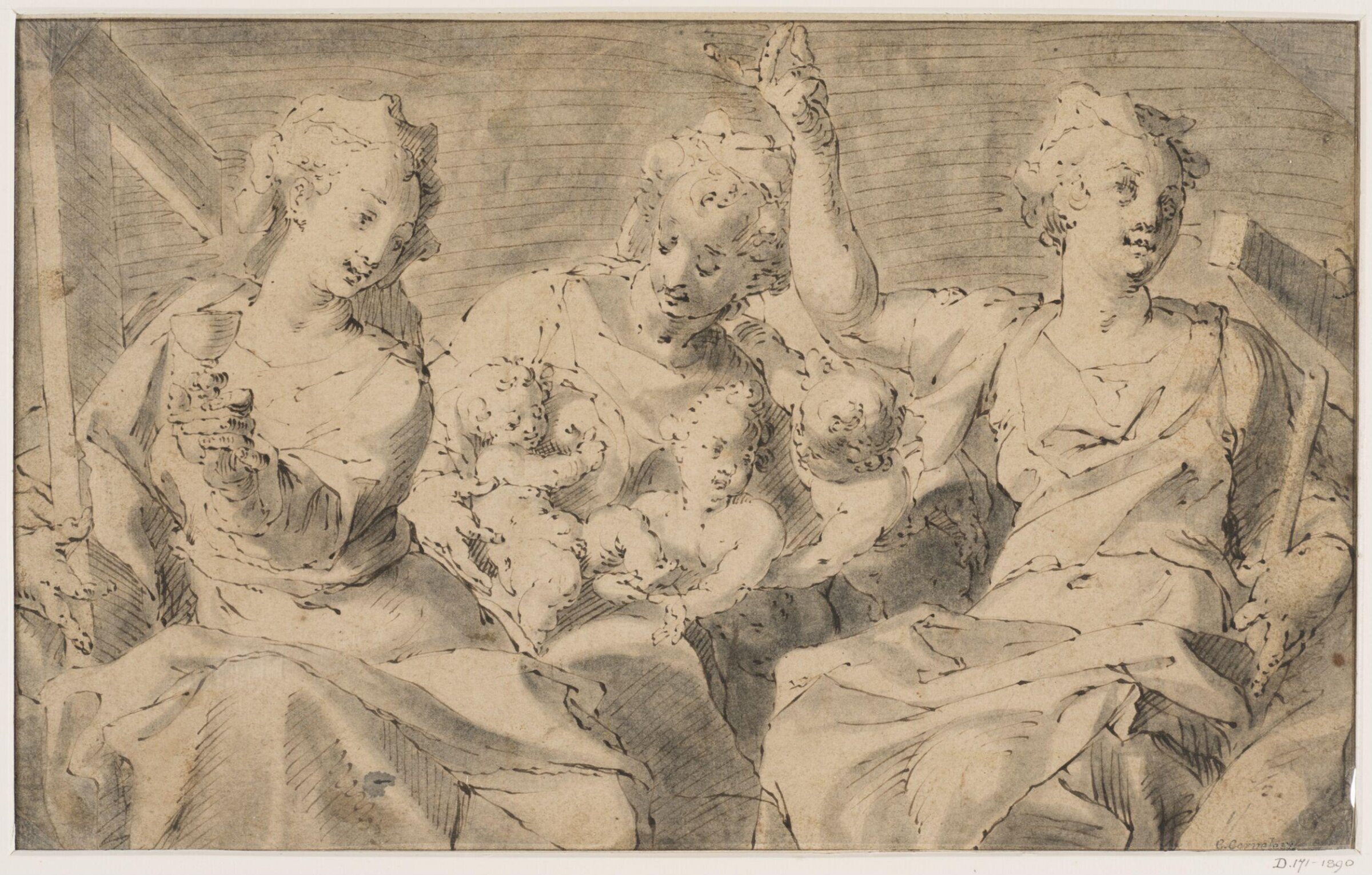 Faith, Hope and Charity, Cornelis Cornelisz van Haarlem, ca. 1585-1635