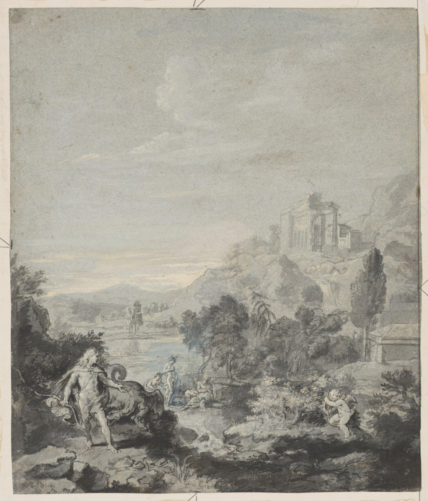 Apollo and the Python, attributed to Richard van Orley, late 17th century - early 18th century