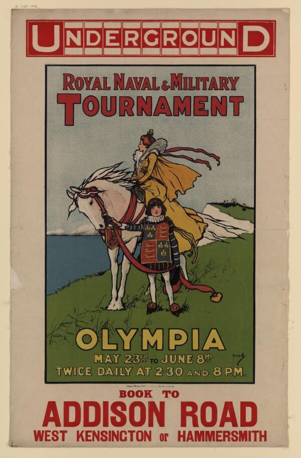 ROYAL TOURNAMENT ADVERTISING POSTCARD OLYMPIA 
