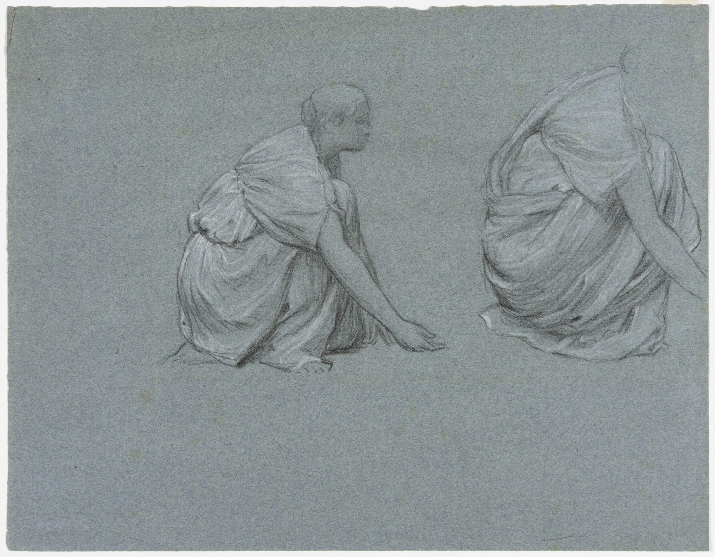 Study for the oil painting 'The Green Lizard', Charles Edward Perugini, 1790-1886