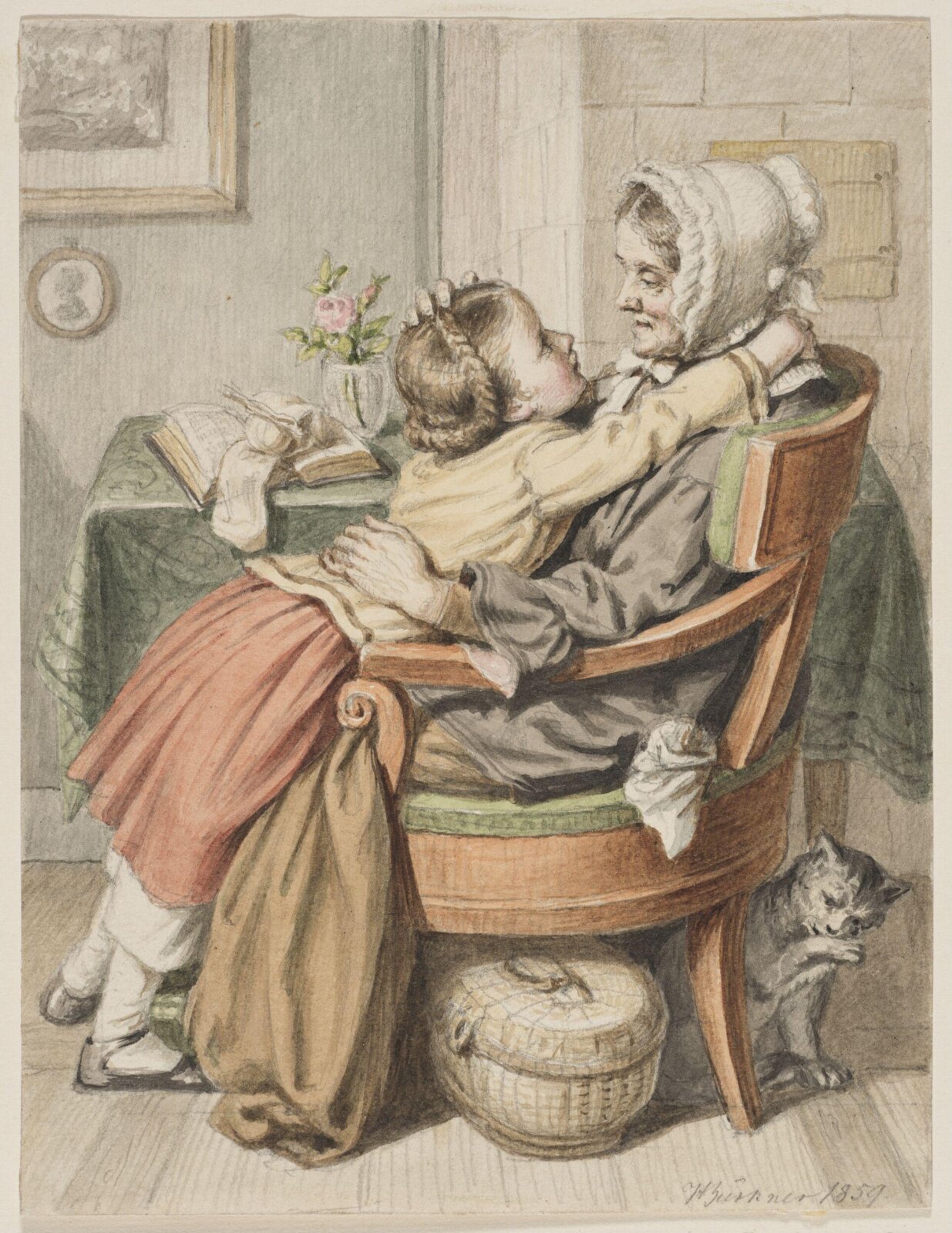 Drawing, Hugo Bürkner, 1859