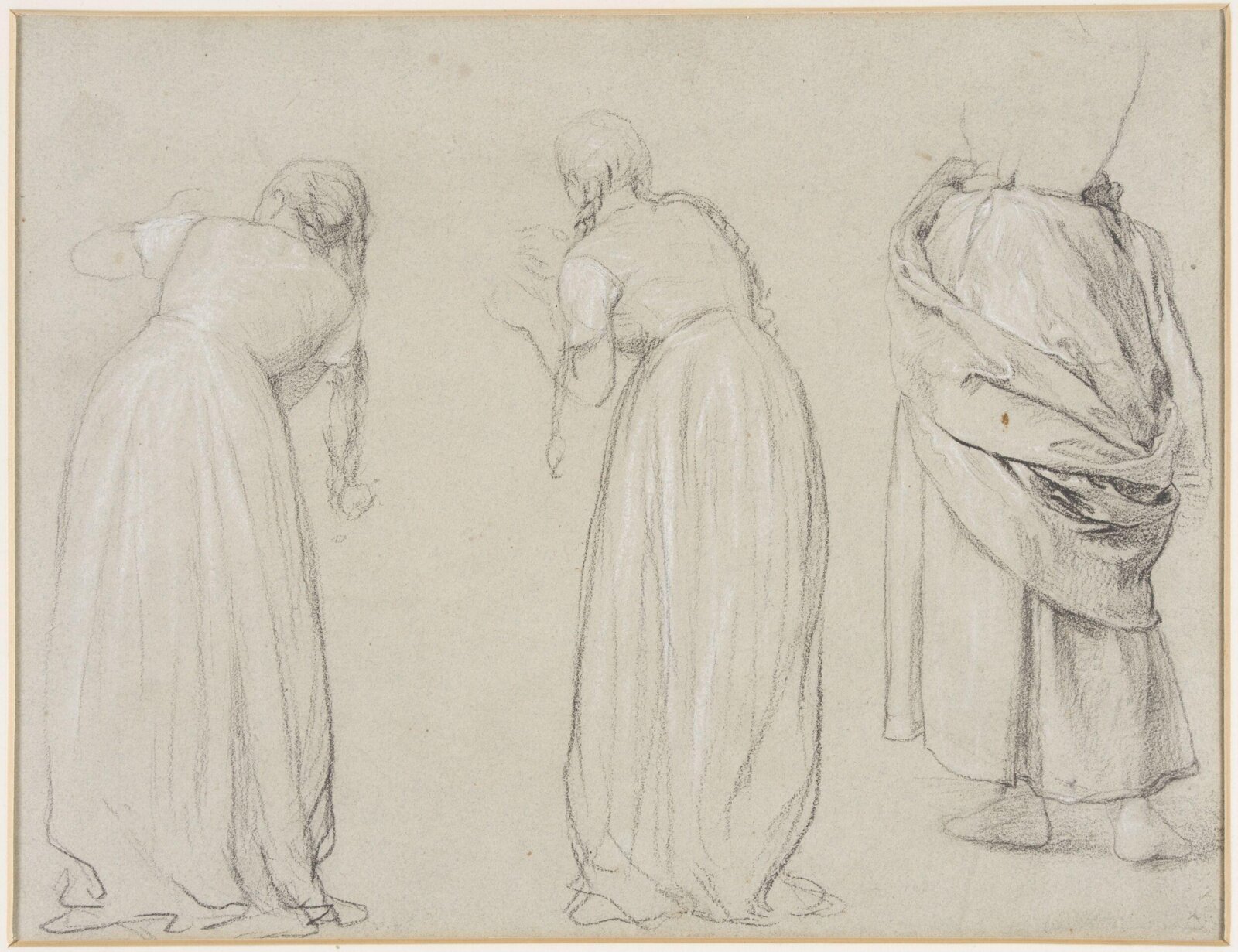 Study for possibly 'Playing at Work' oil painting, Charles Edward Perugini, 1790-1886