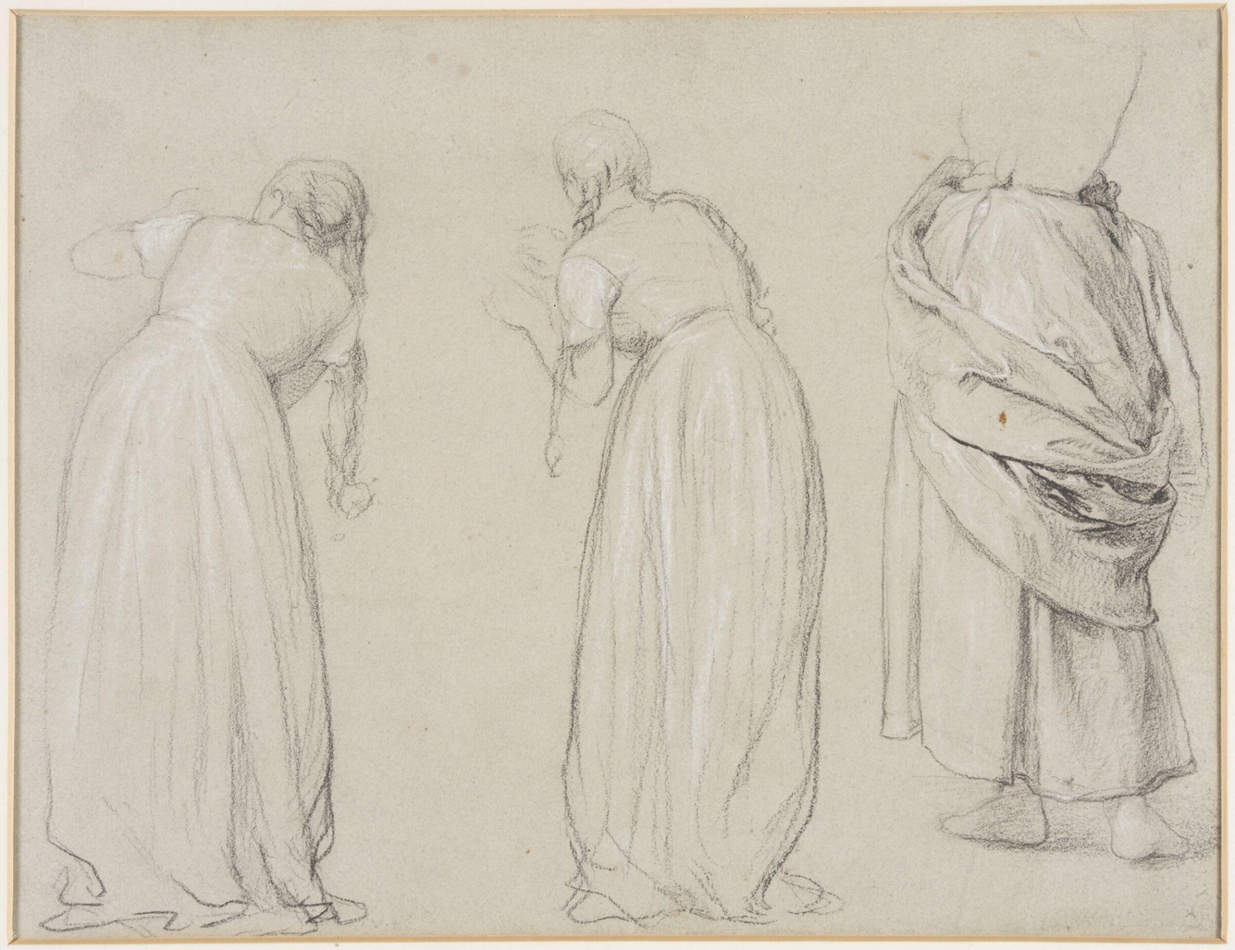 Study for possibly 'Playing at Work' oil painting, Charles Edward Perugini, 1790-1886