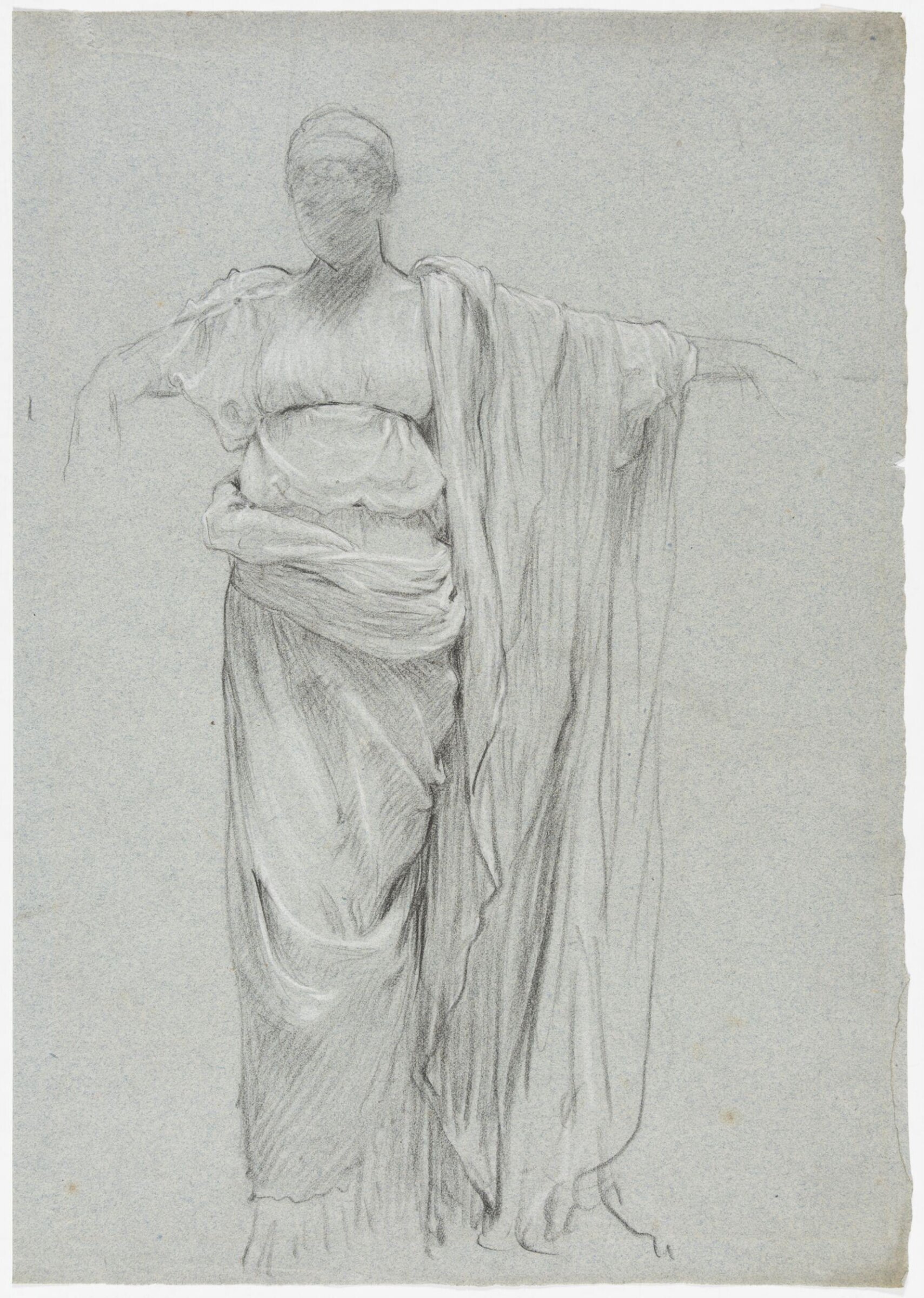 Study for the oil painting 'The Green Lizard', Charles Edward Perugini, 1790-1886