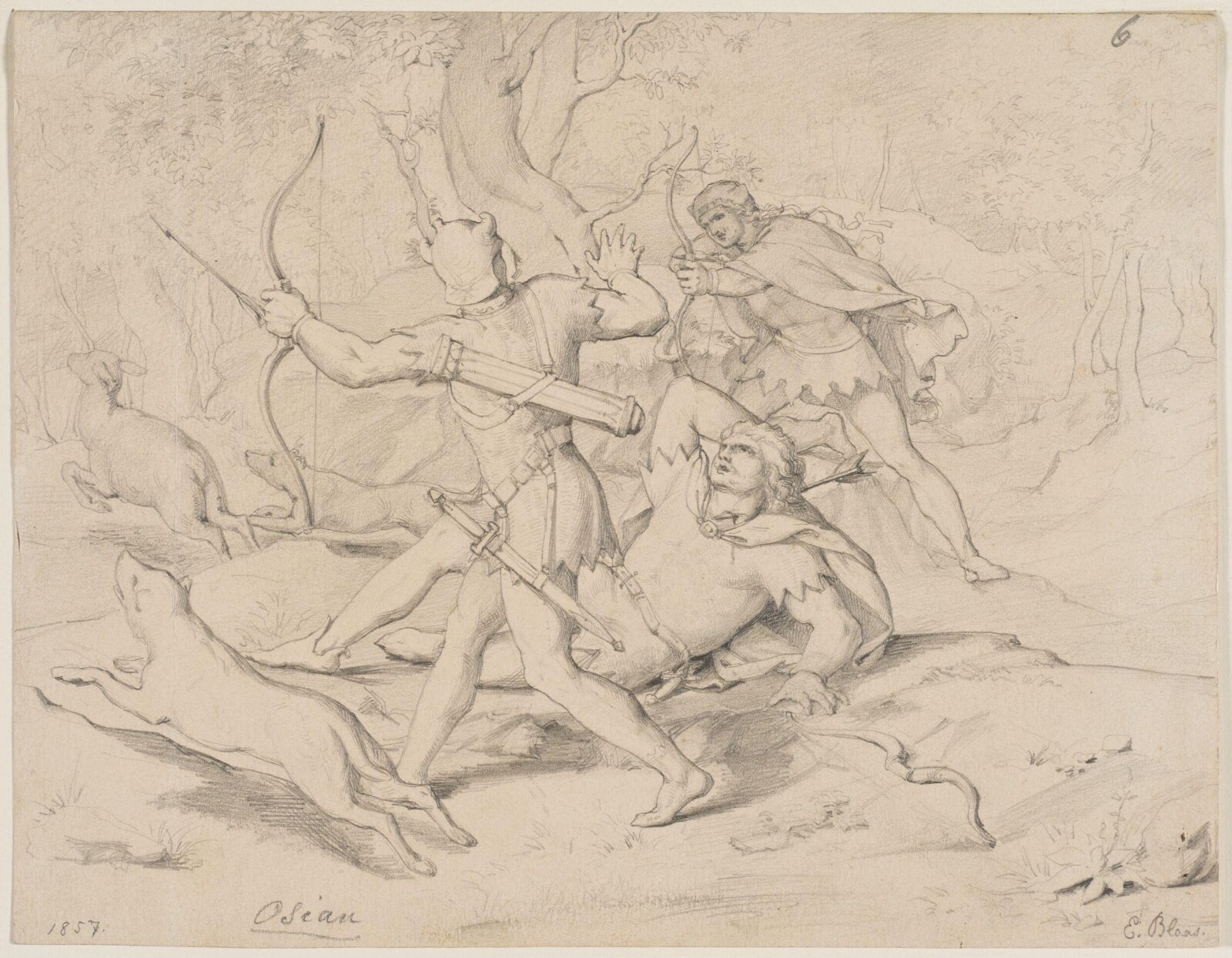 Drawing, Blaas, 1857