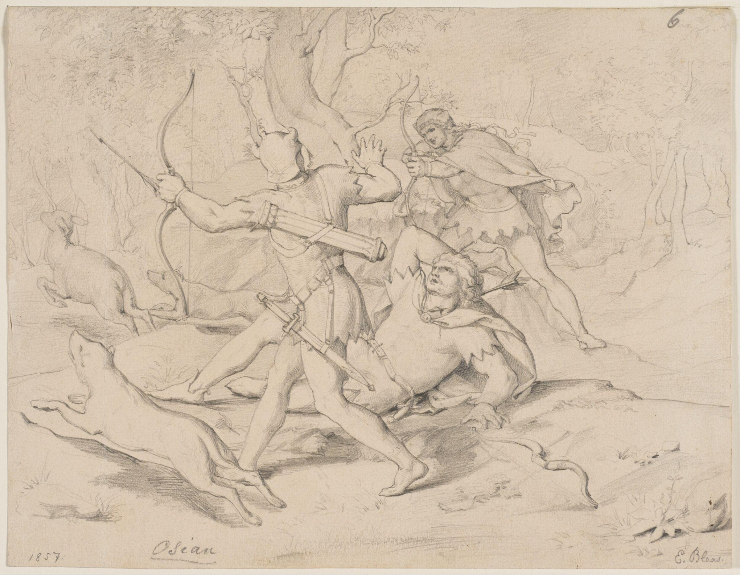 Drawing, Blaas, 1857