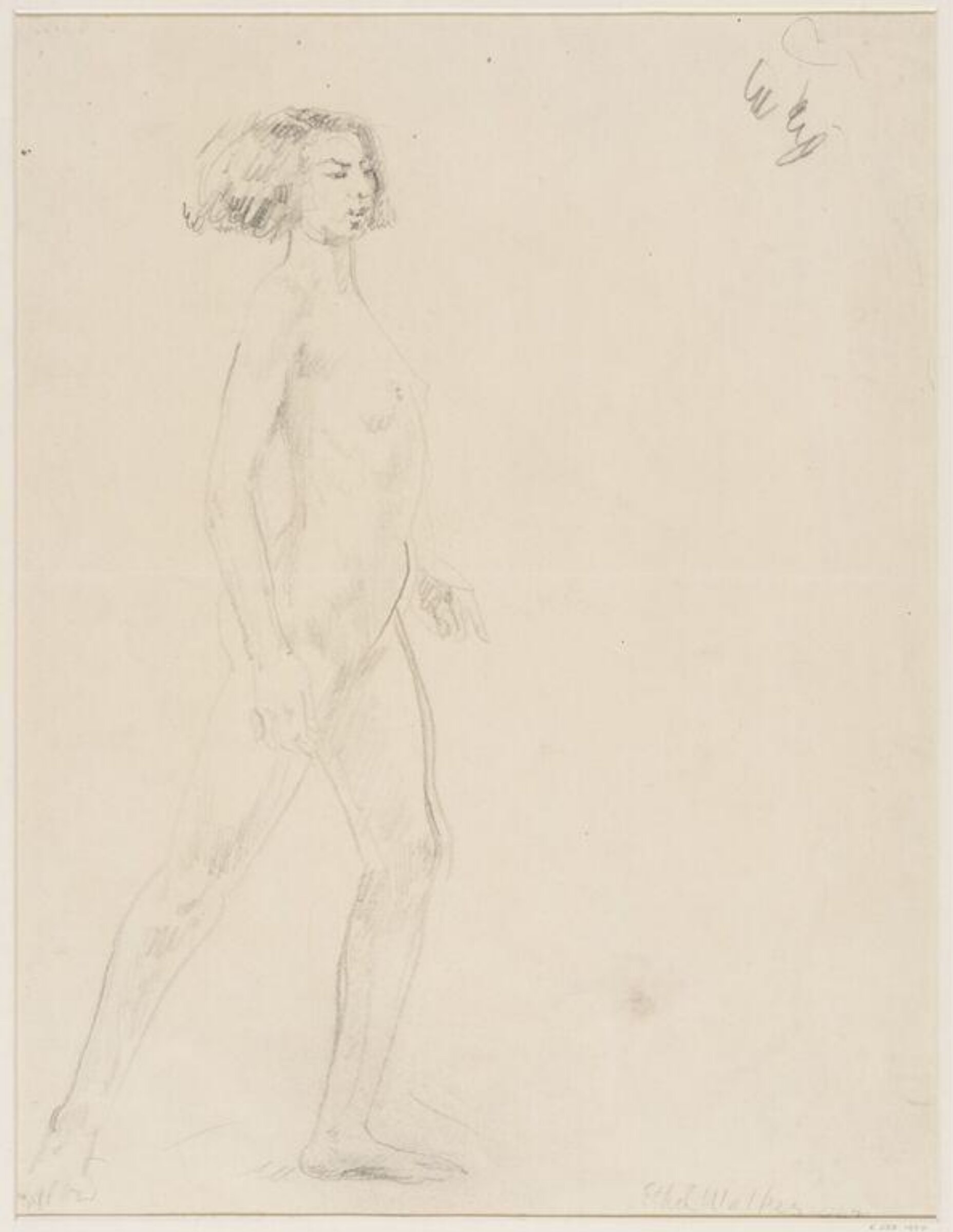Study for the central figure in 'To the Land of Ecstasy', Ethel Walker, 1927