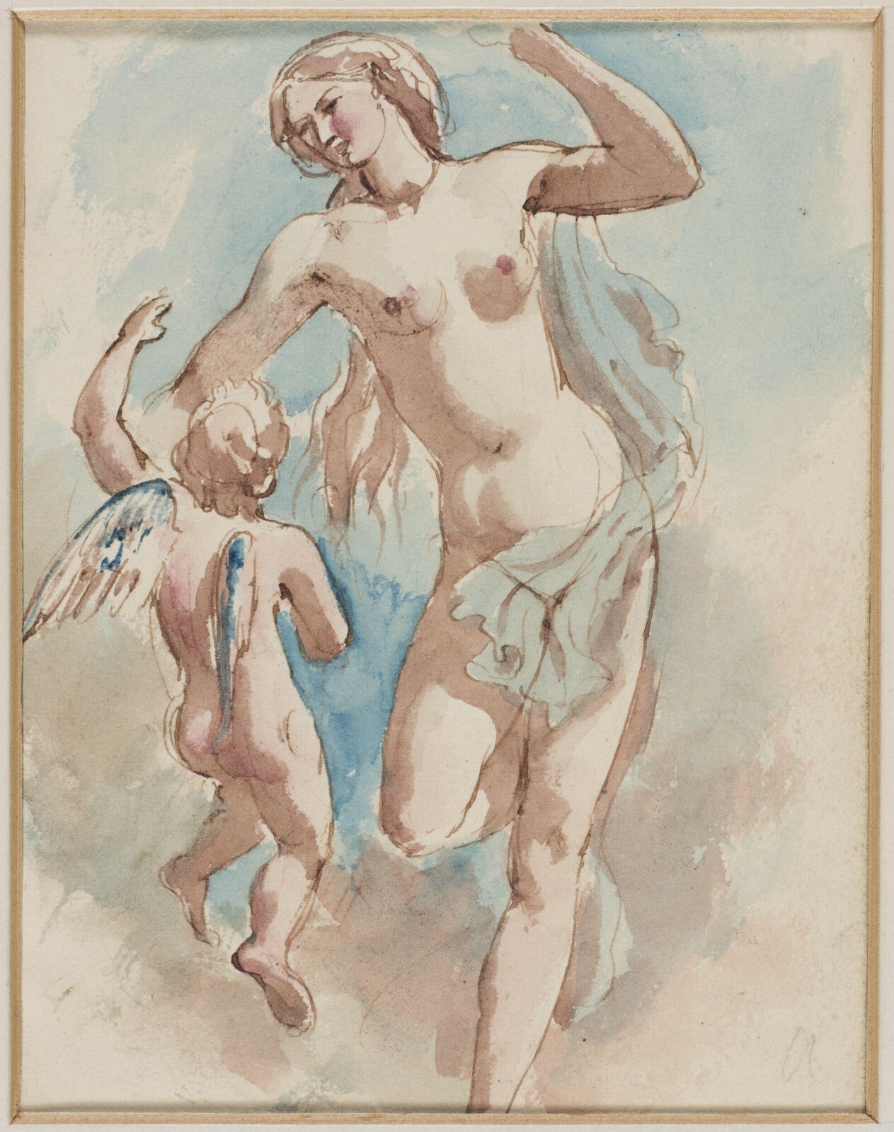 Nymph and Cupid, William Edward Frost, c.1835