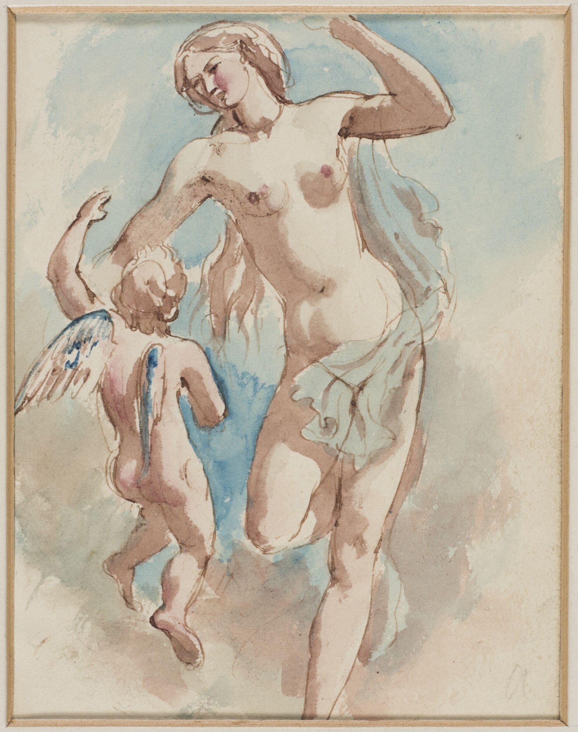 Nymph and Cupid, William Edward Frost, c.1835