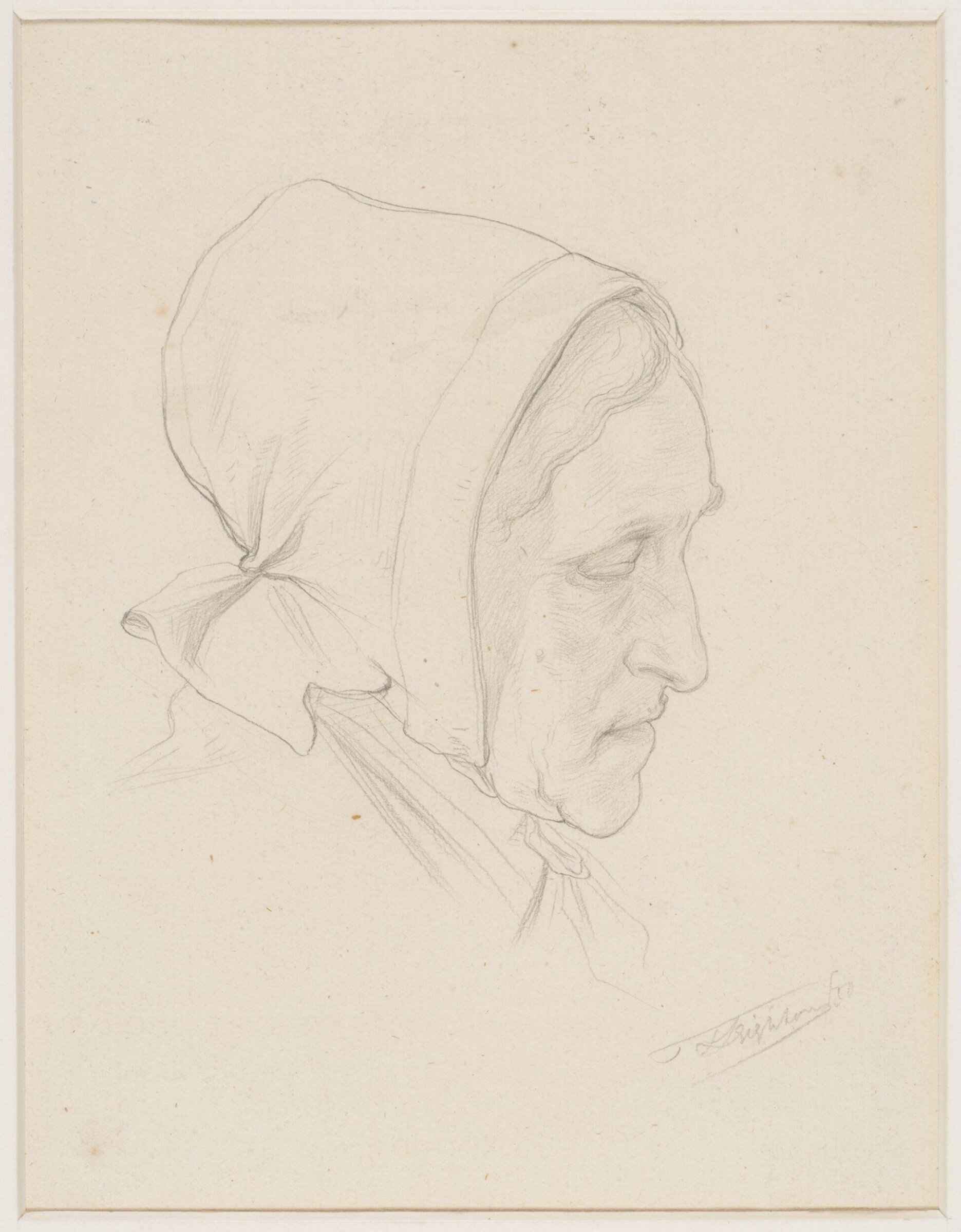 Drawing, Frederic Lord Leighton, Mid-19th century