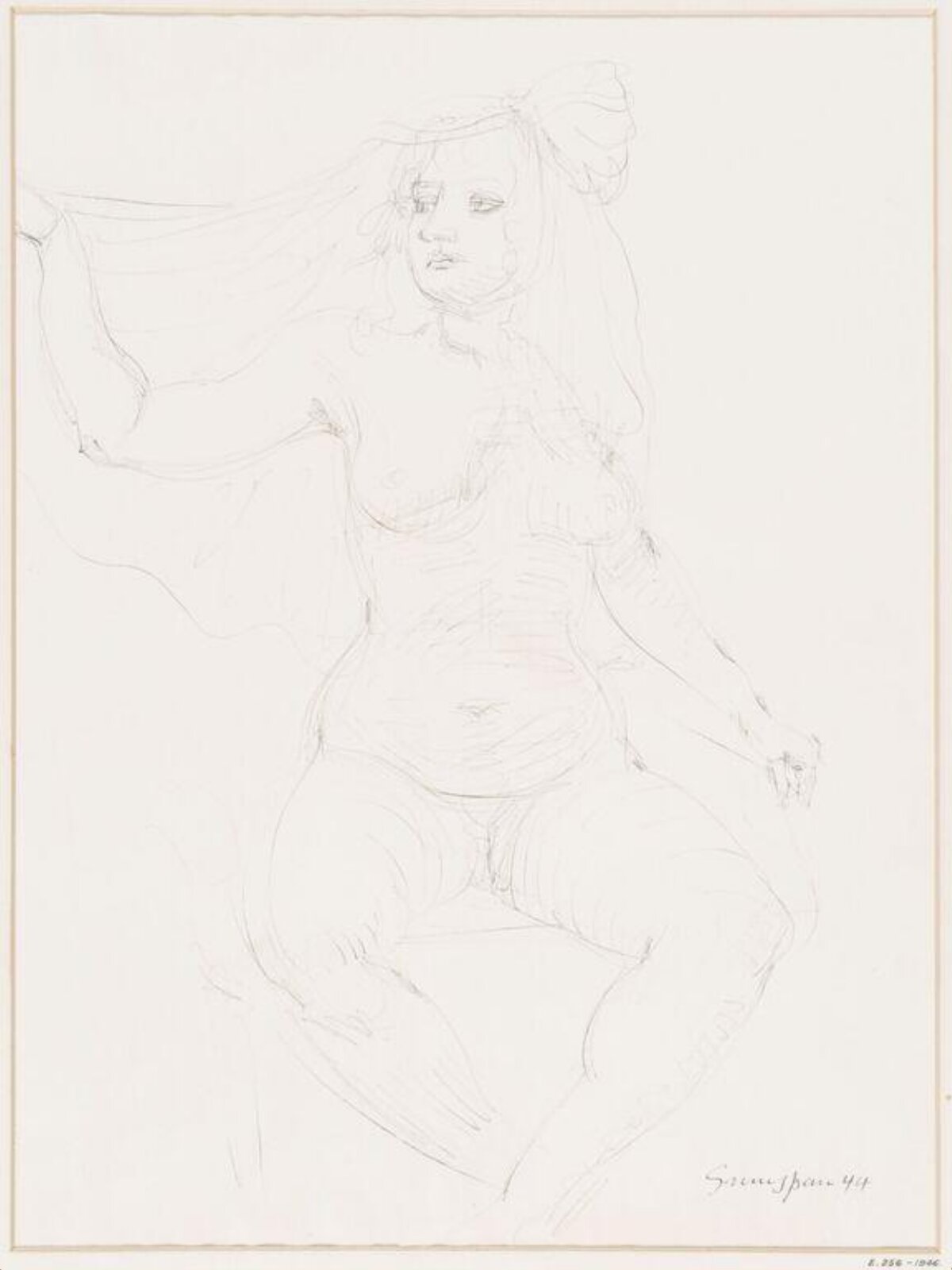 Female Nude, C. E. Grunspan, 1944