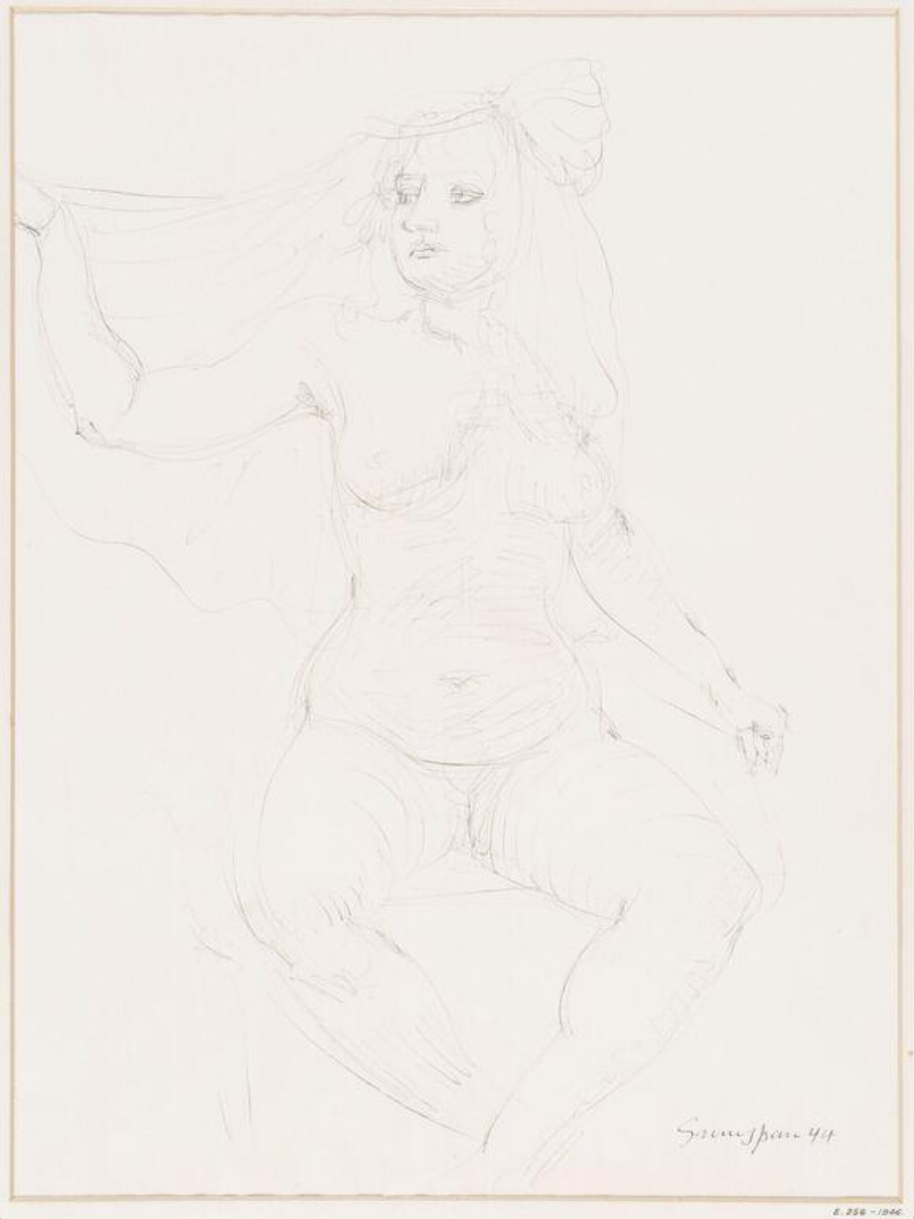 Female Nude, C. E. Grunspan, 1944
