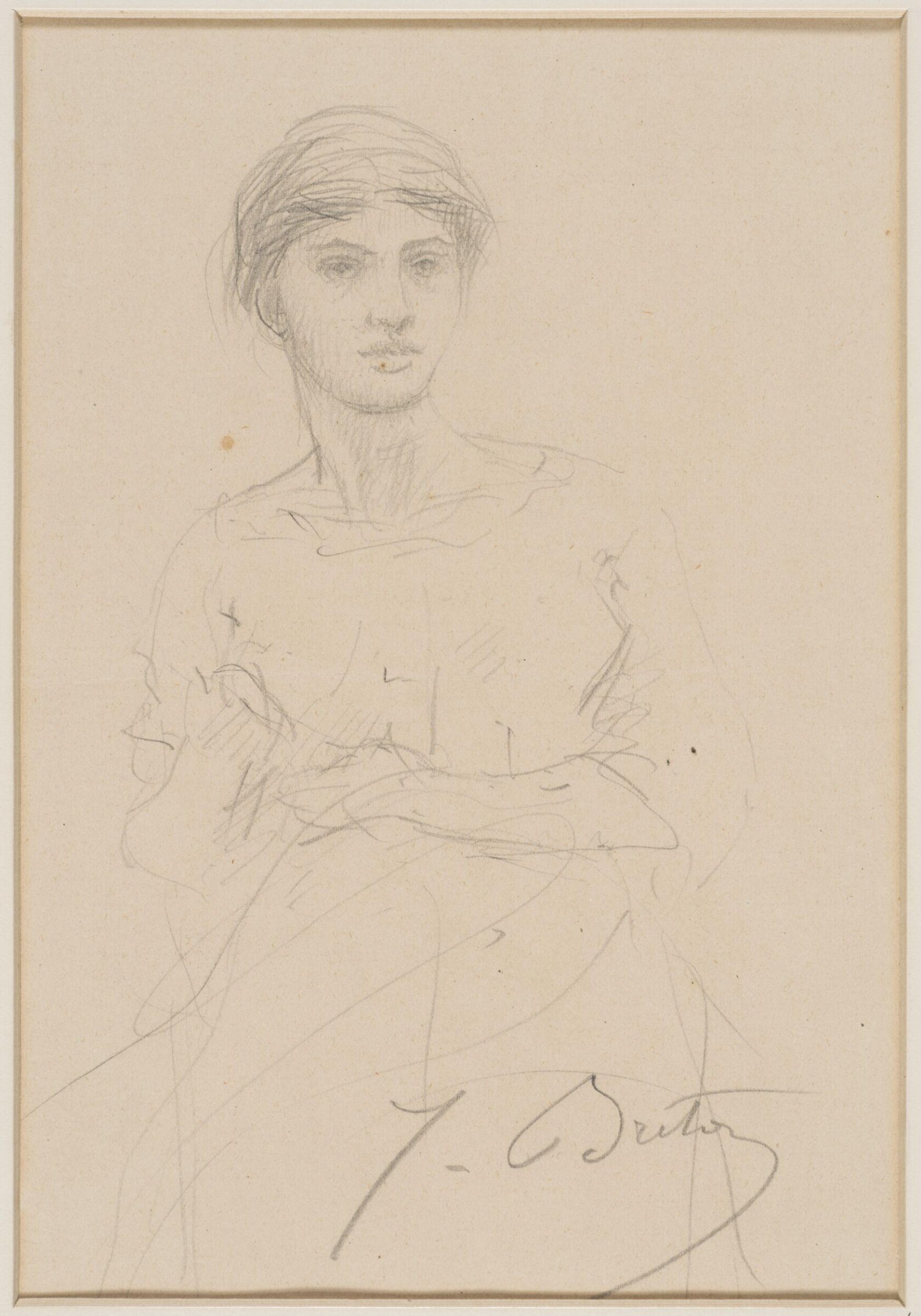 Drawing, Jules Adolphe Aimé Louis Breton, July 1889