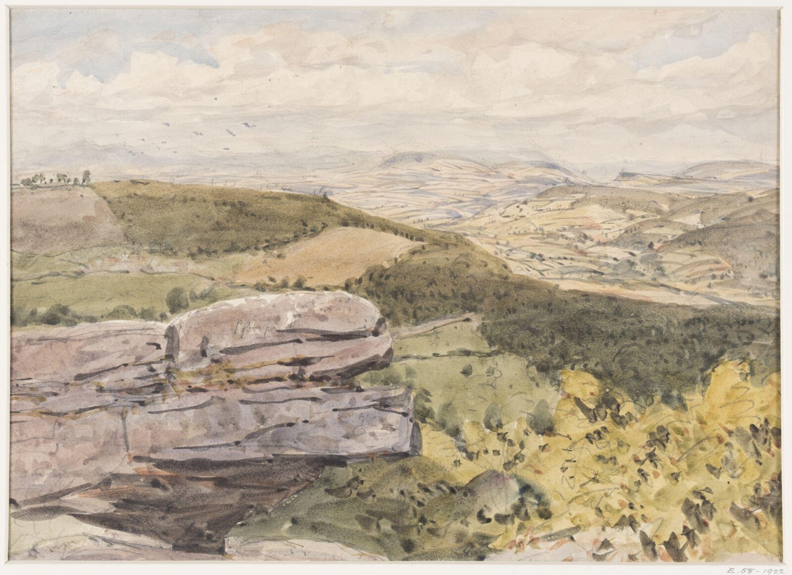 Watercolour, J. Wyard, c. 19th century