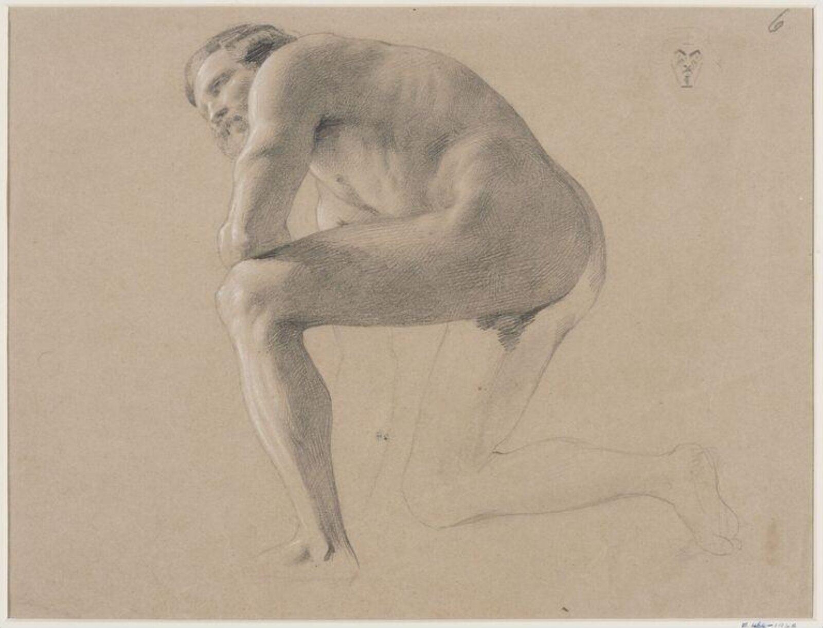 Drawing, Alfred Elmore, mid 19th century