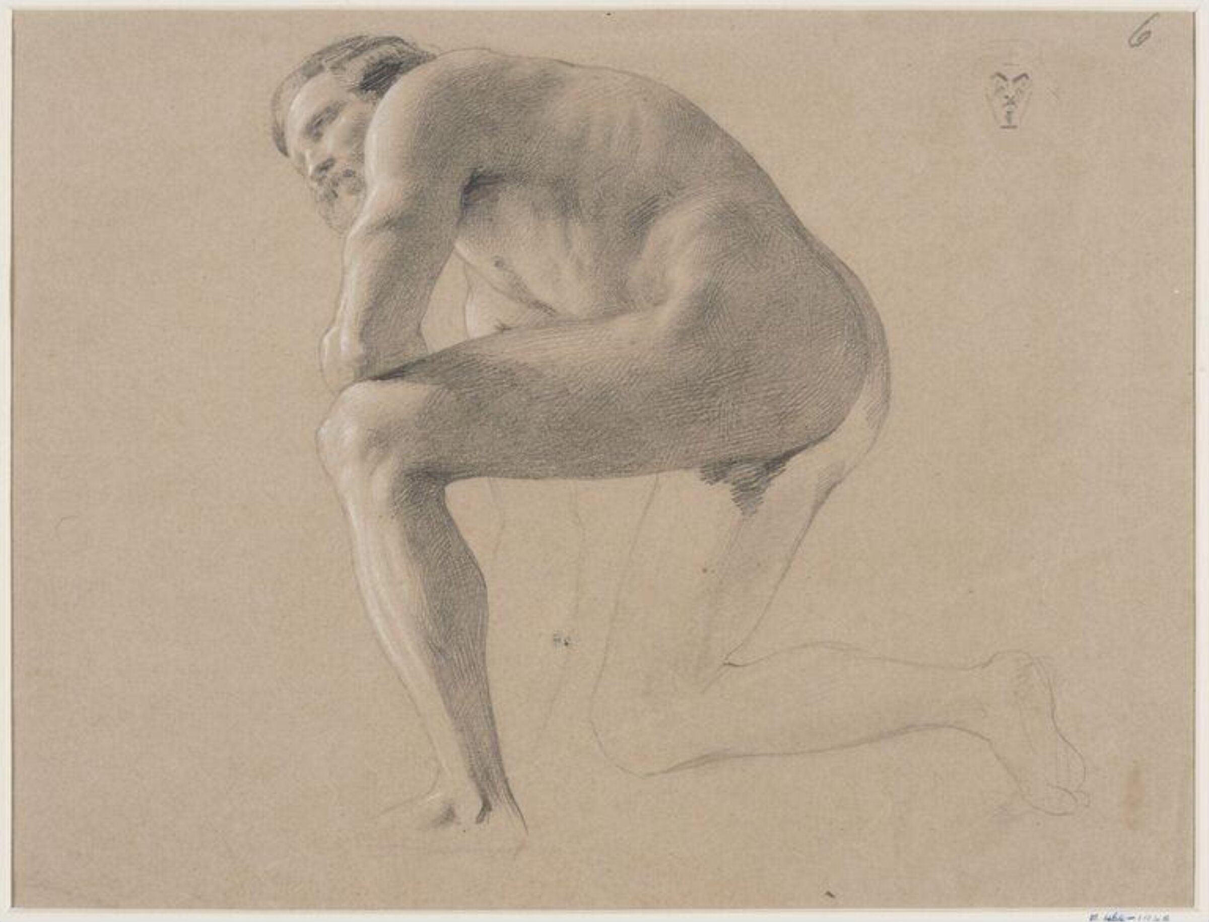Drawing, Alfred Elmore, mid 19th century