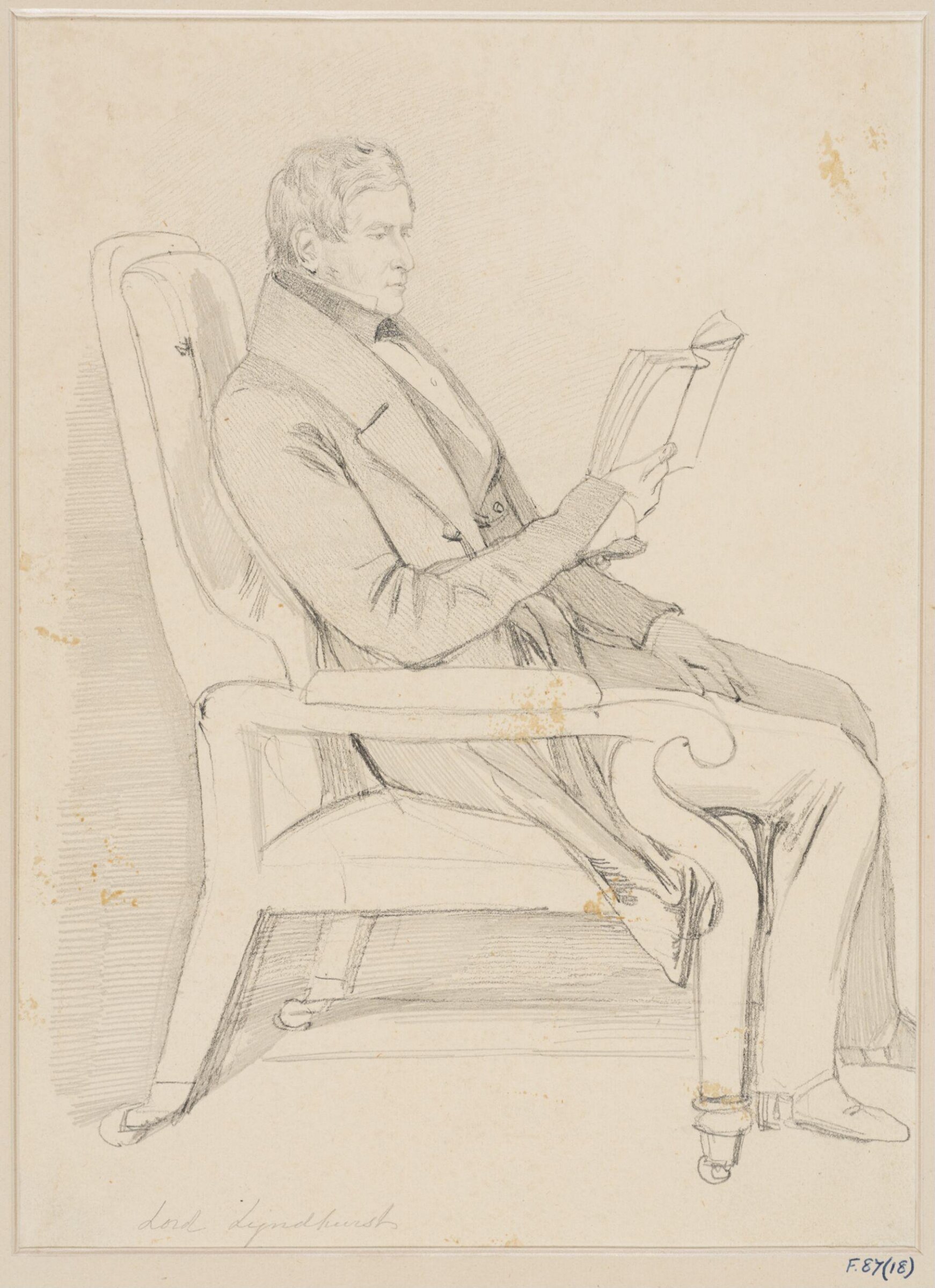 Portrait of Lord Lyndhurst, Lord Chancellor, Daniel Maclise, 1830-8