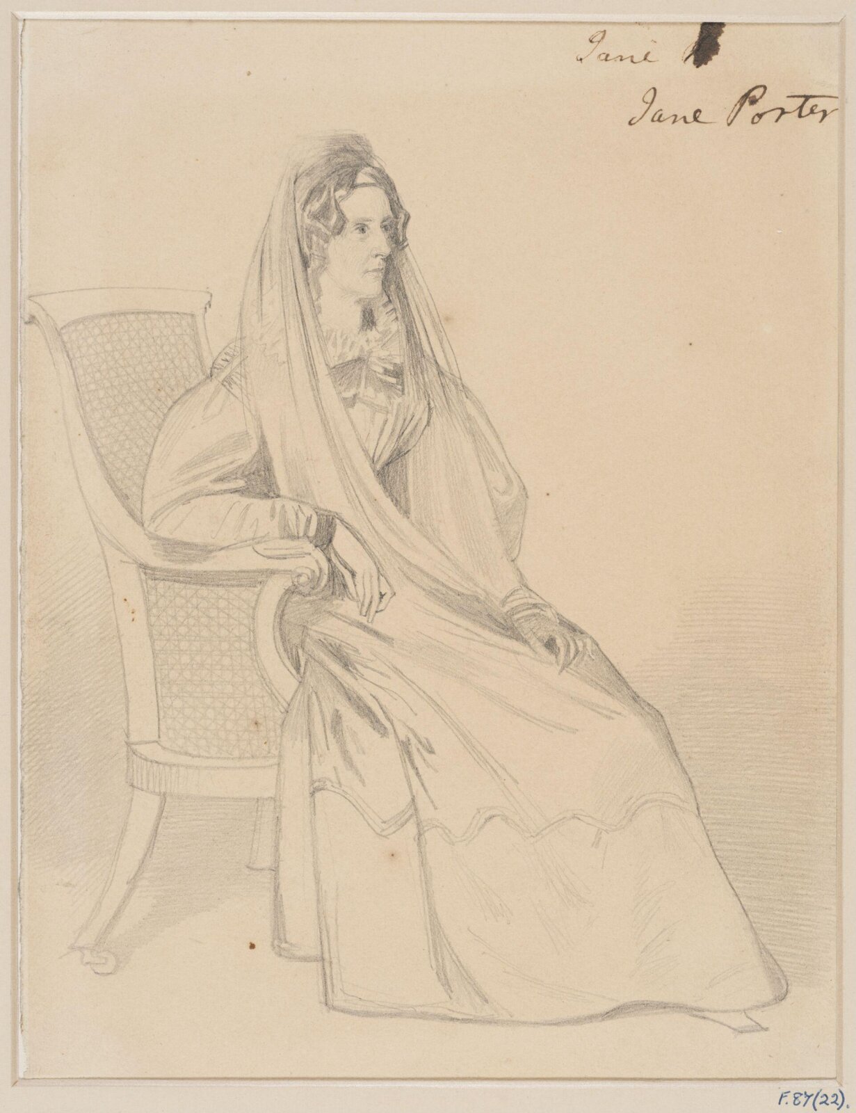 Portrait of Jane Porter, Daniel Maclise, 1830-8