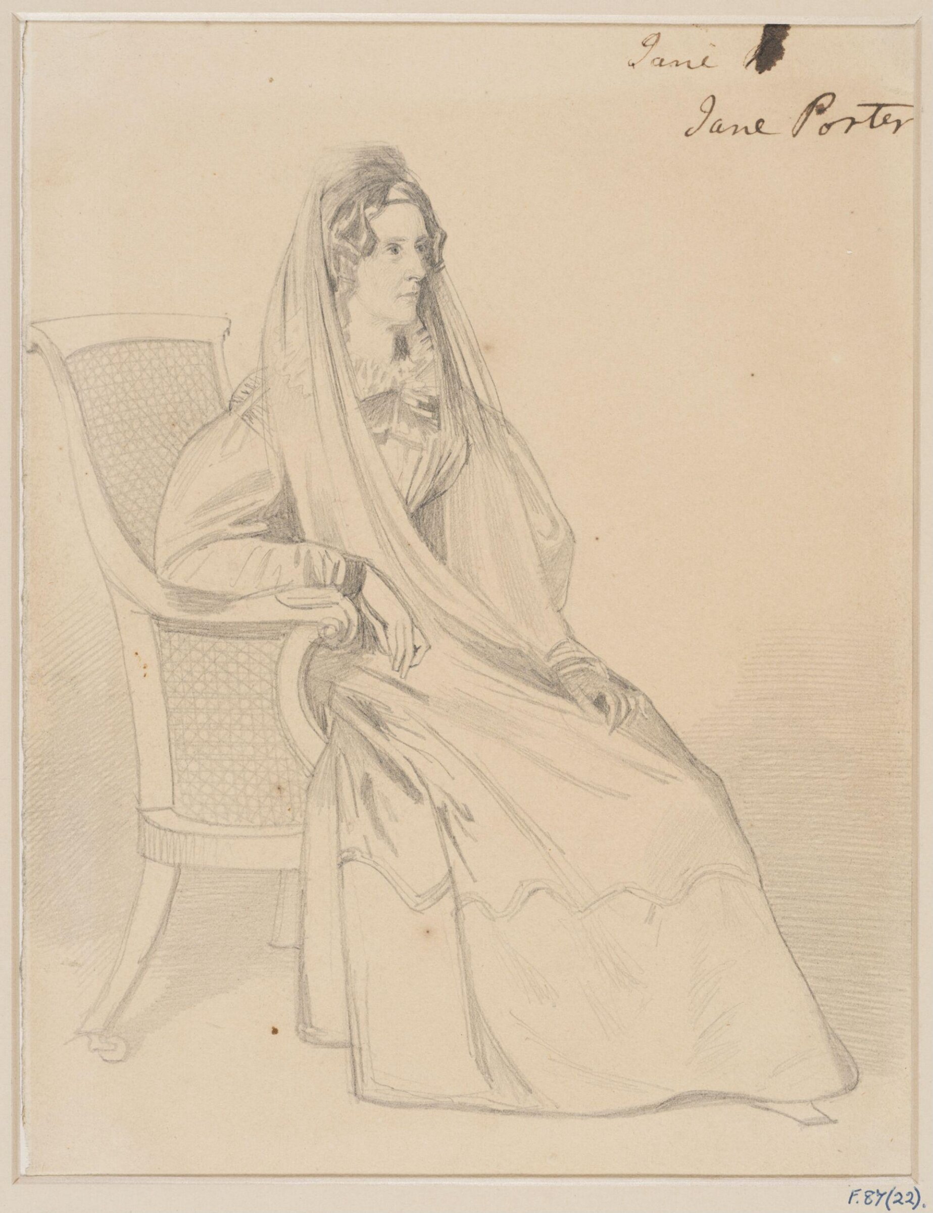 Portrait of Jane Porter, Daniel Maclise, 1830-8