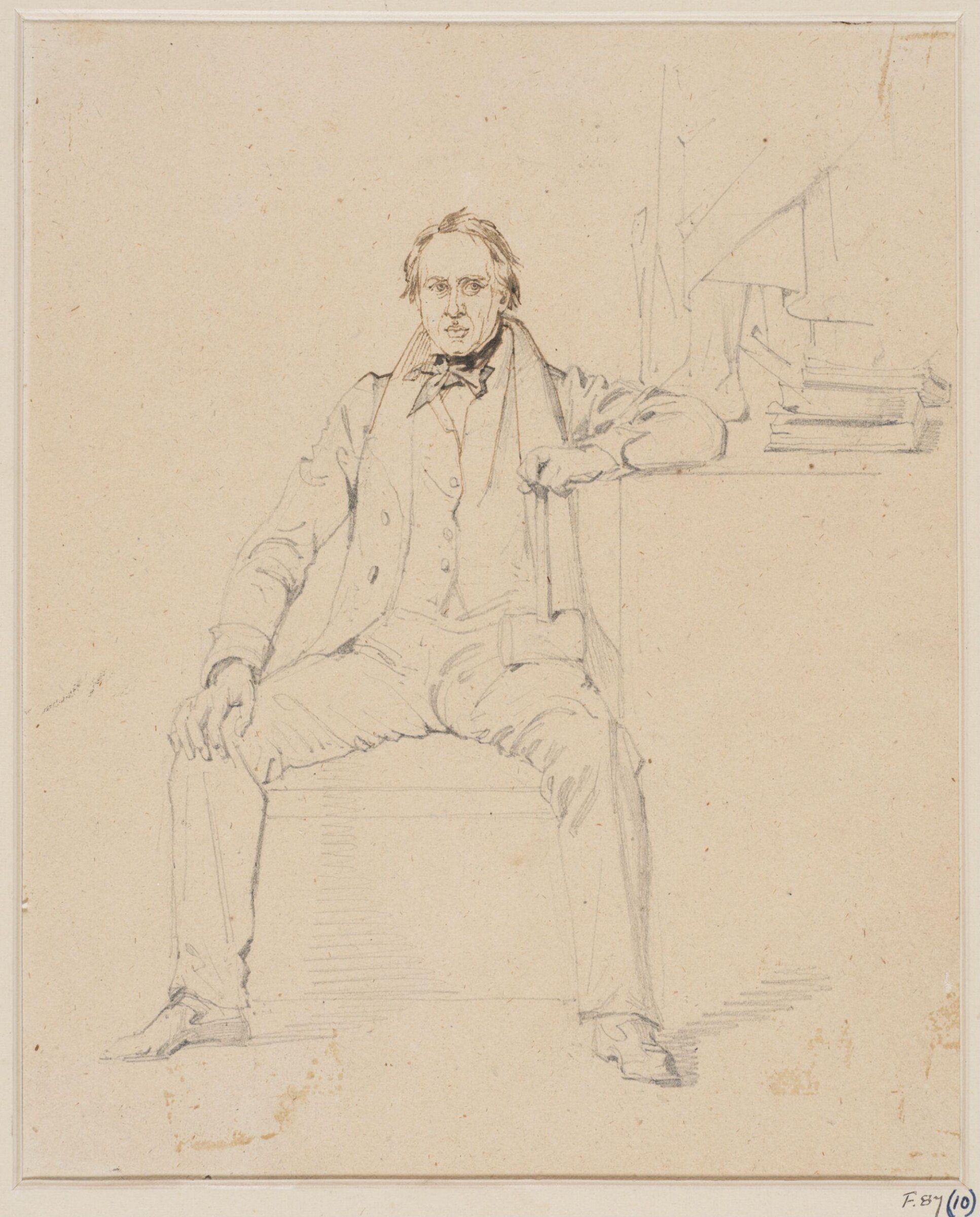 Allan Cunningham, poet and writer, Daniel Maclise, 1830-8