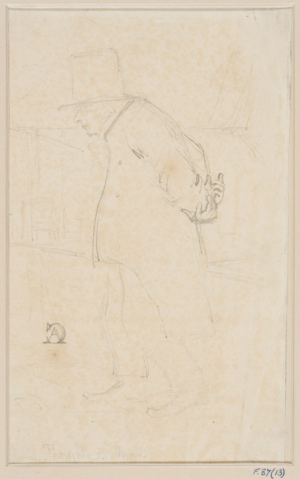 William Godwin, novelist and historian, Daniel Maclise, 1834