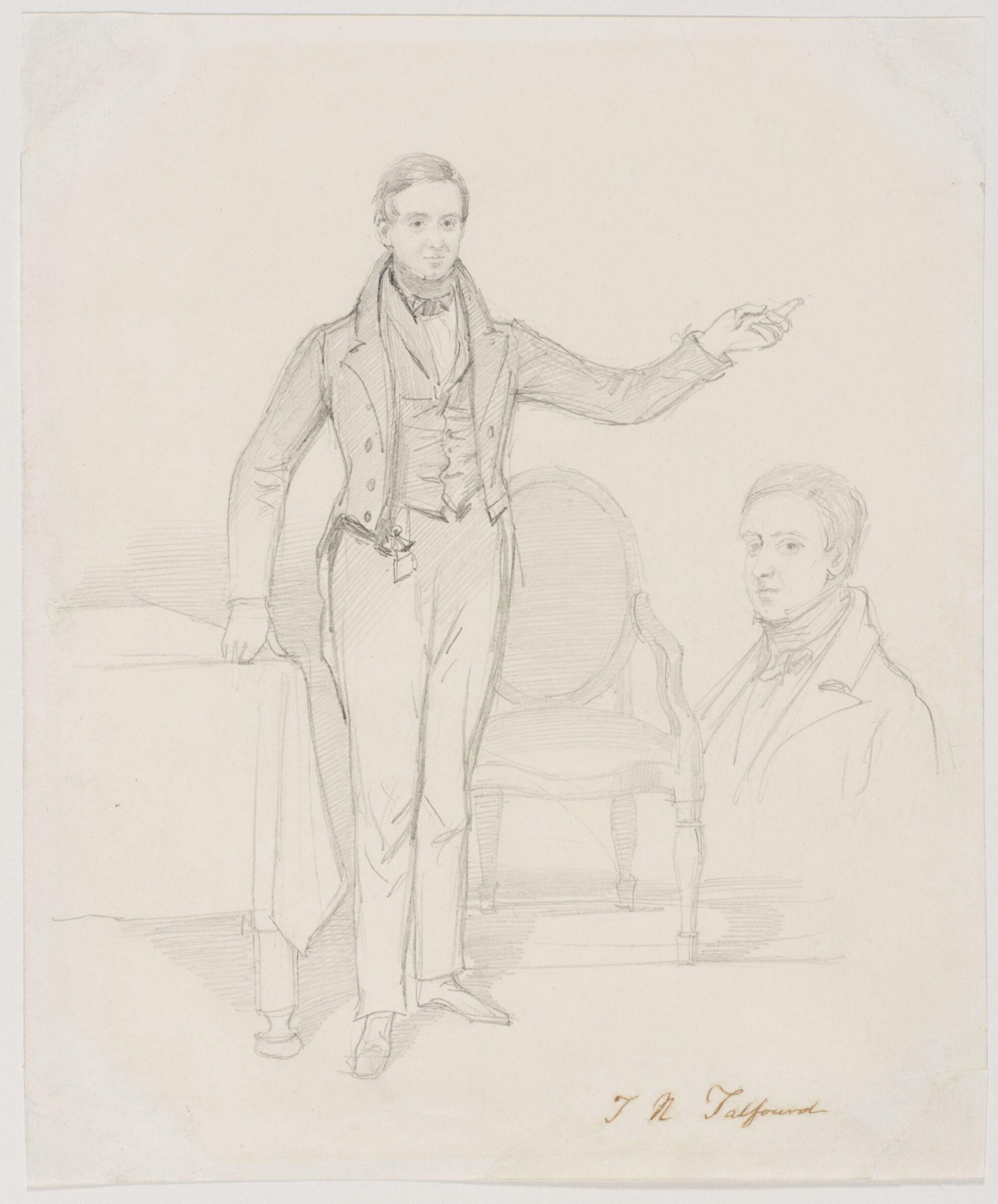 Portrait of Sir Thomas Noon Talfourd, Daniel Maclise, 1830-8