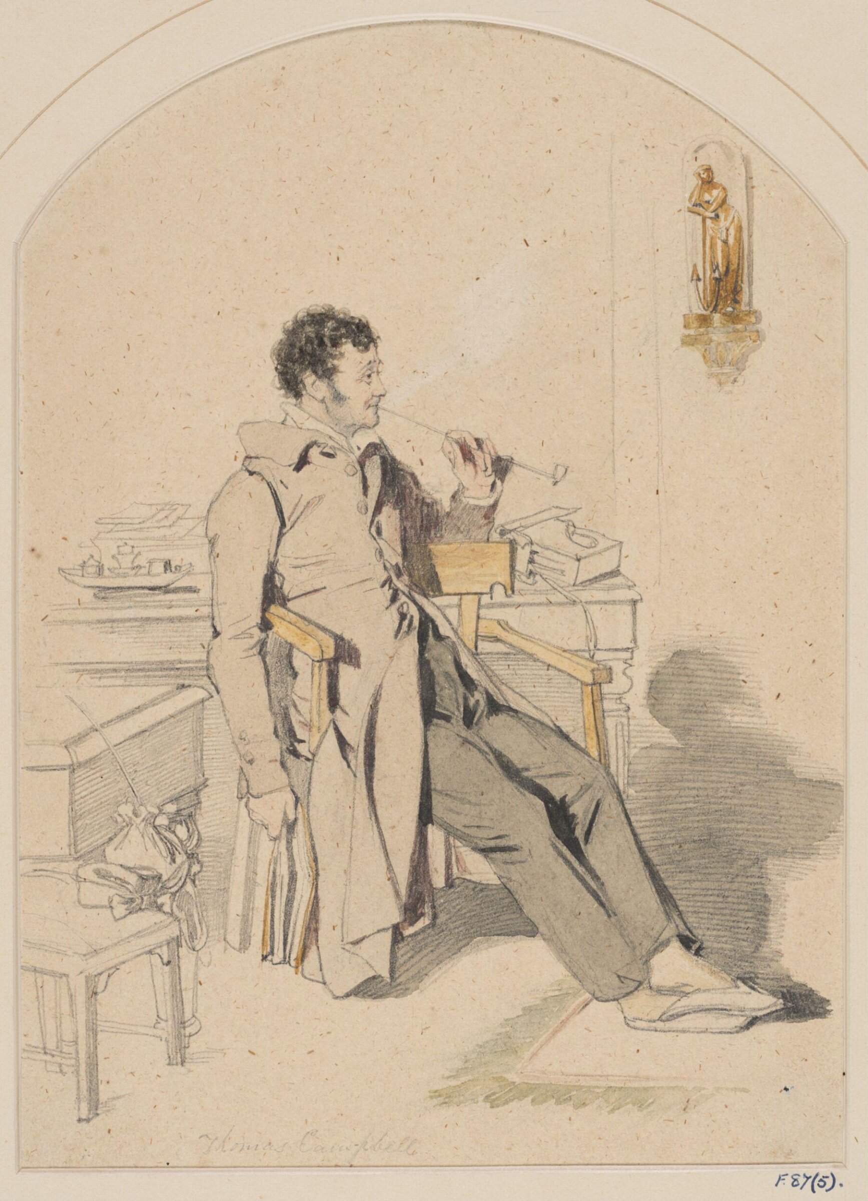 Thomas Campbell, poet, Daniel Maclise, 1830-8