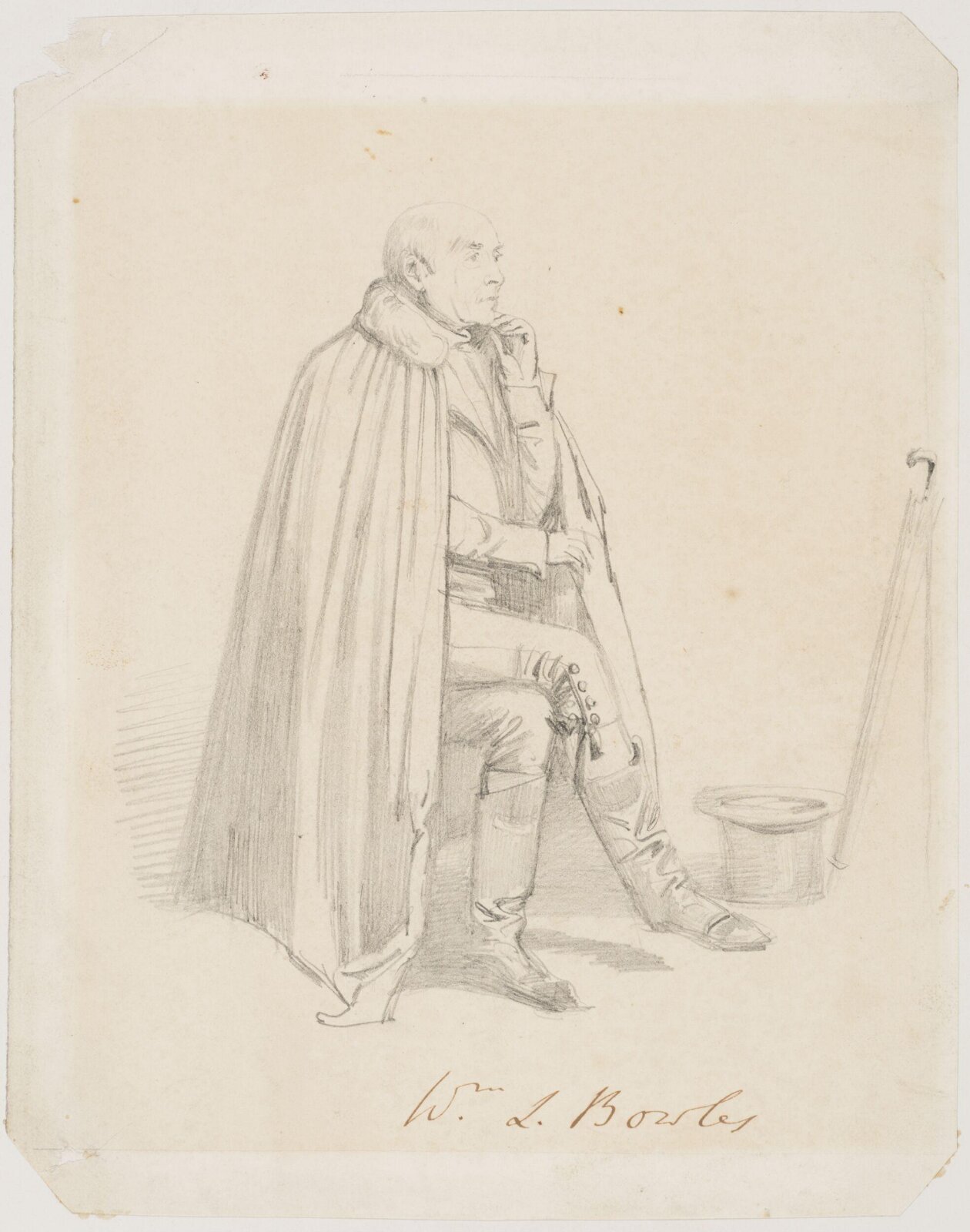 Rev. William Lisle Bowles, poet, Daniel Maclise, 1830-8