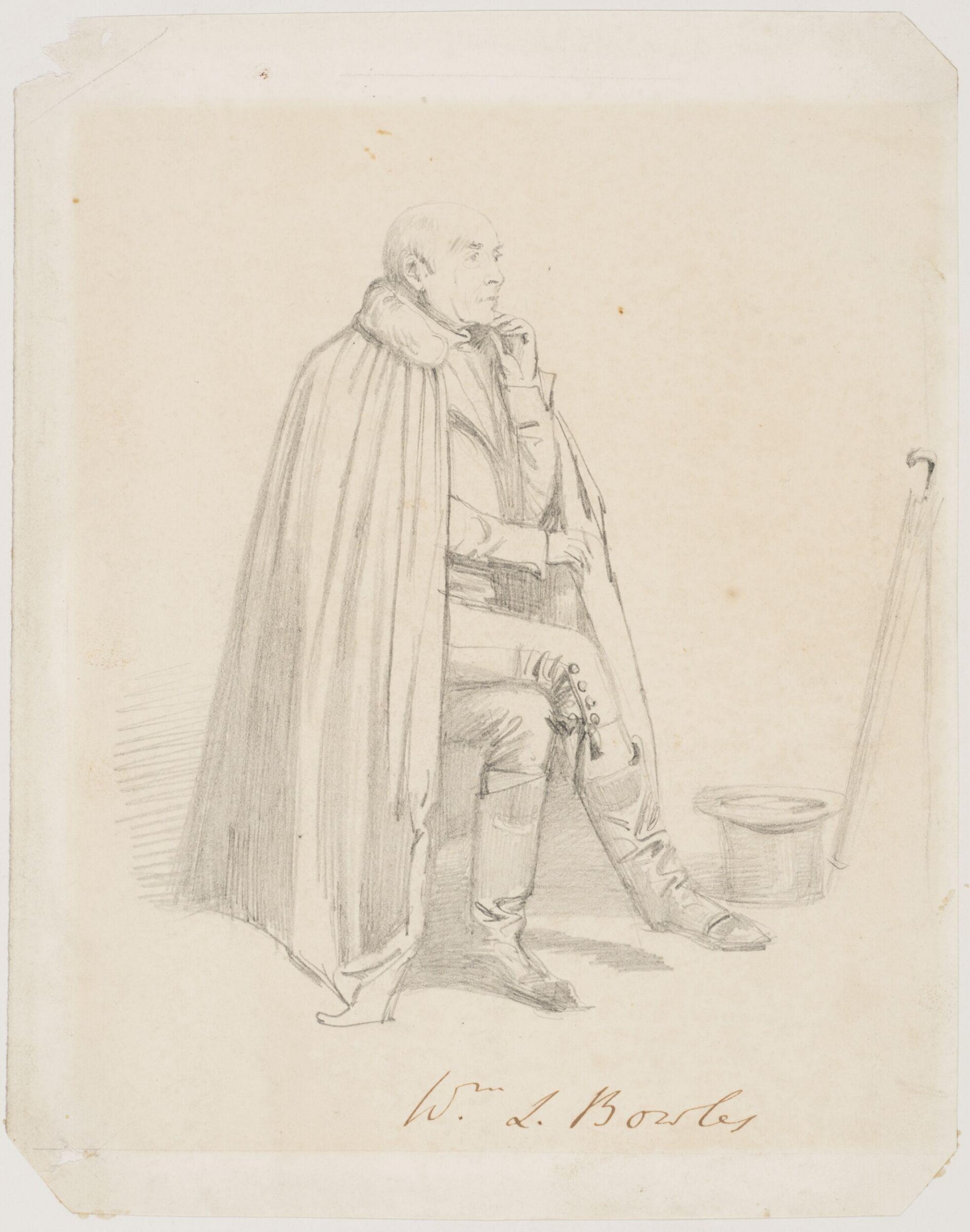 Rev. William Lisle Bowles, poet, Daniel Maclise, 1830-8