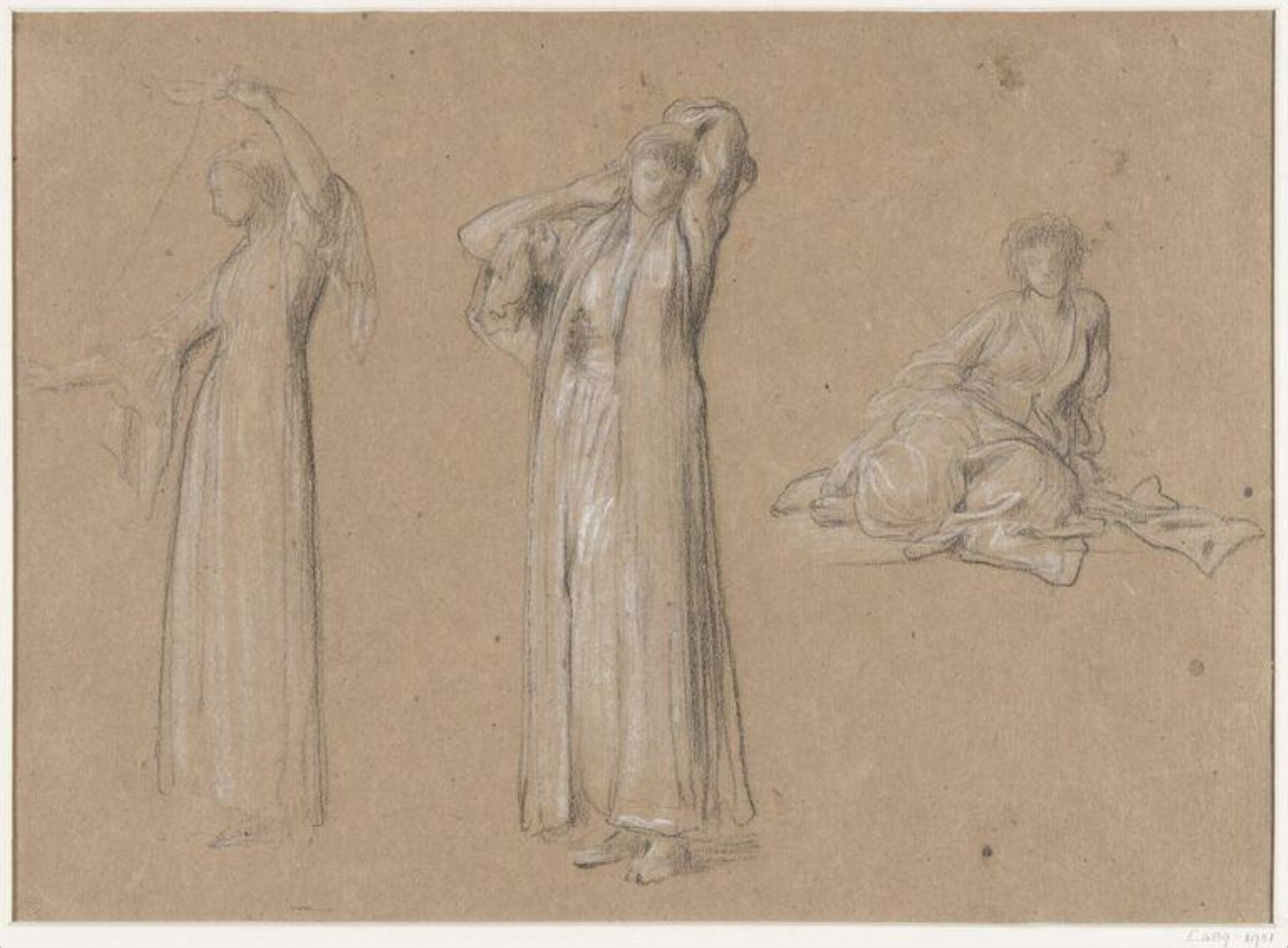 Drawing, Frederic Lord Leighton, 1880
