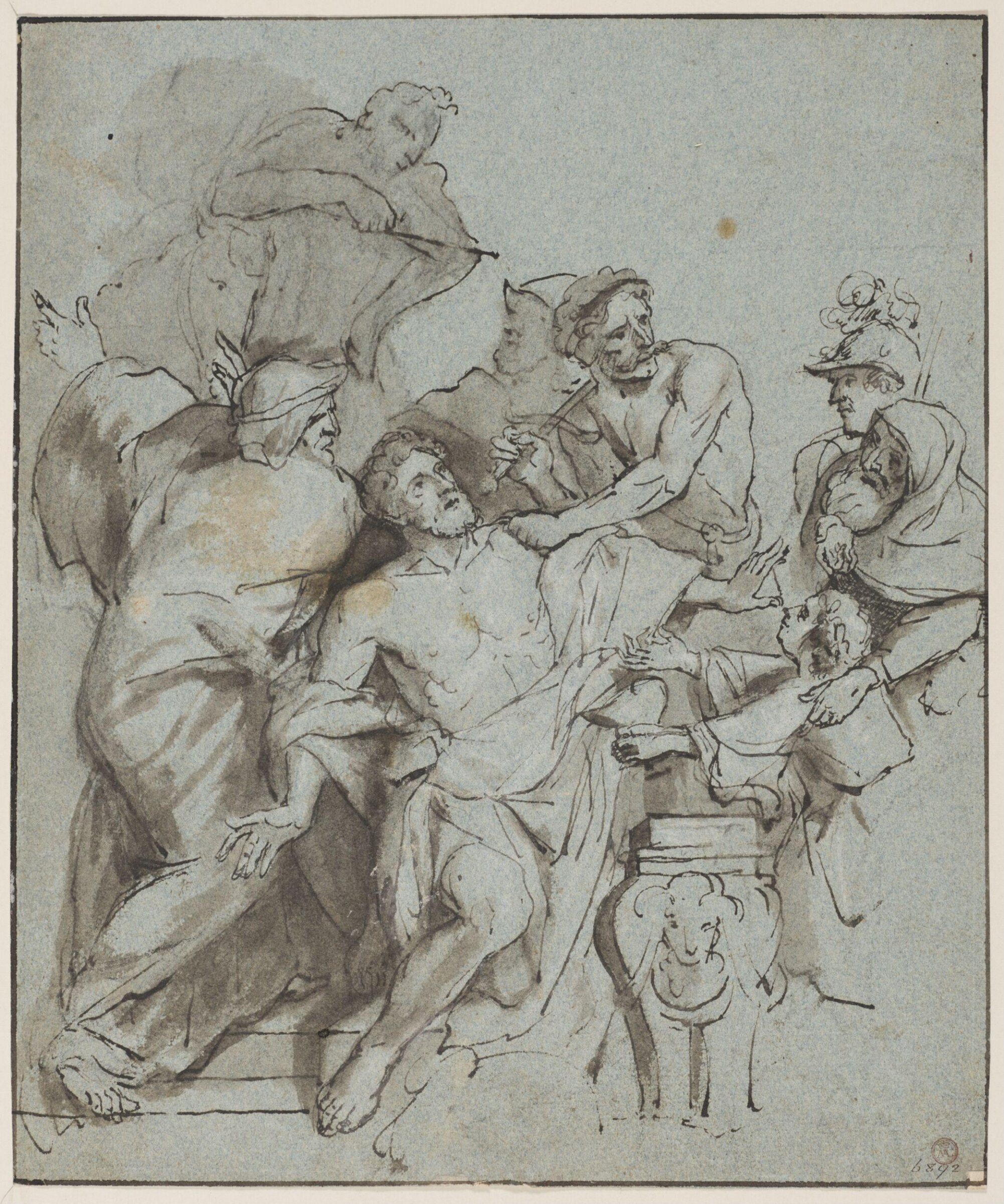 Recto: The Martyrdom of Saint George, Godfried Maes, 17th century