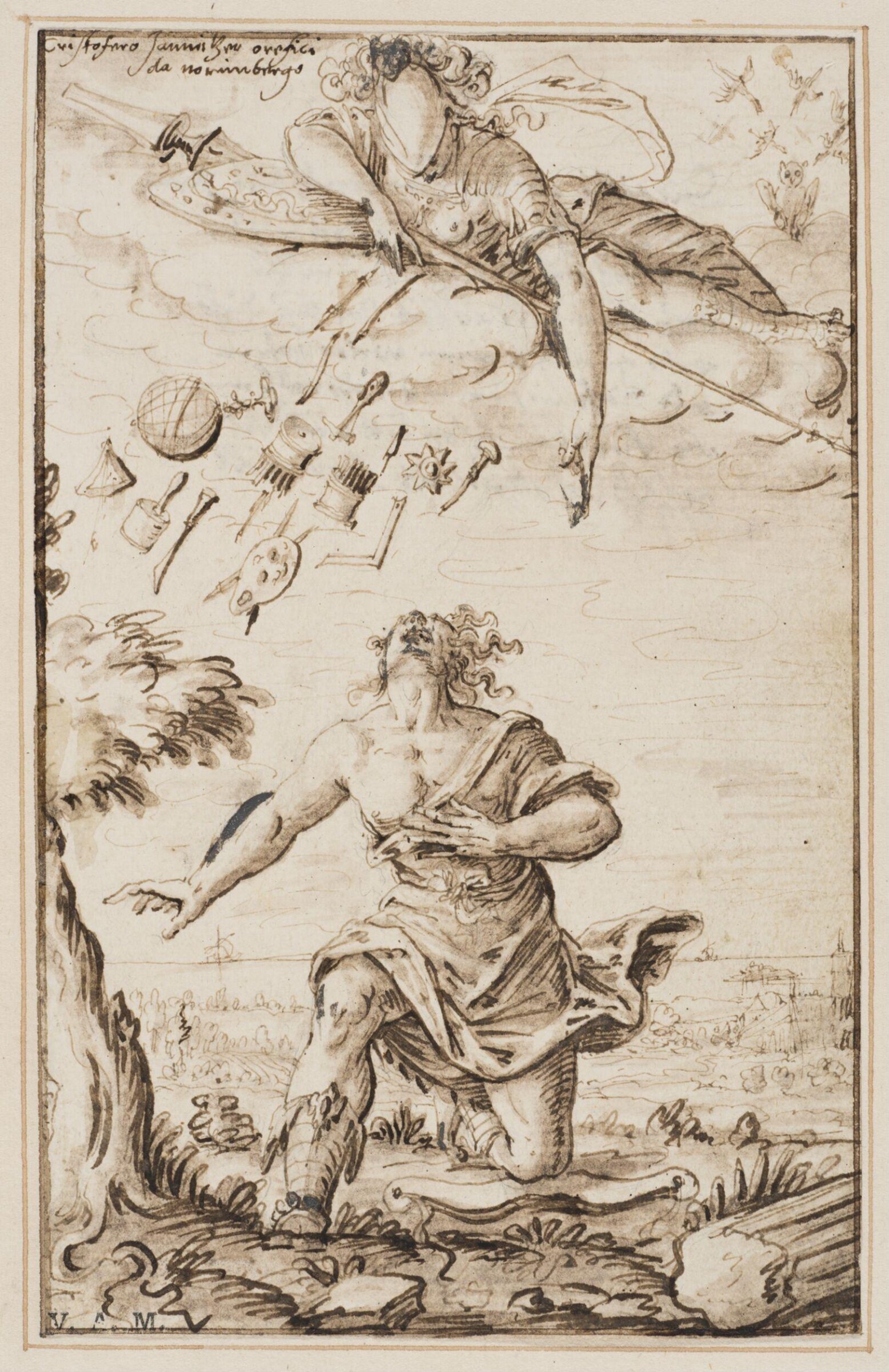 Drawing, Christoph Jamnitzer, 1563-1618