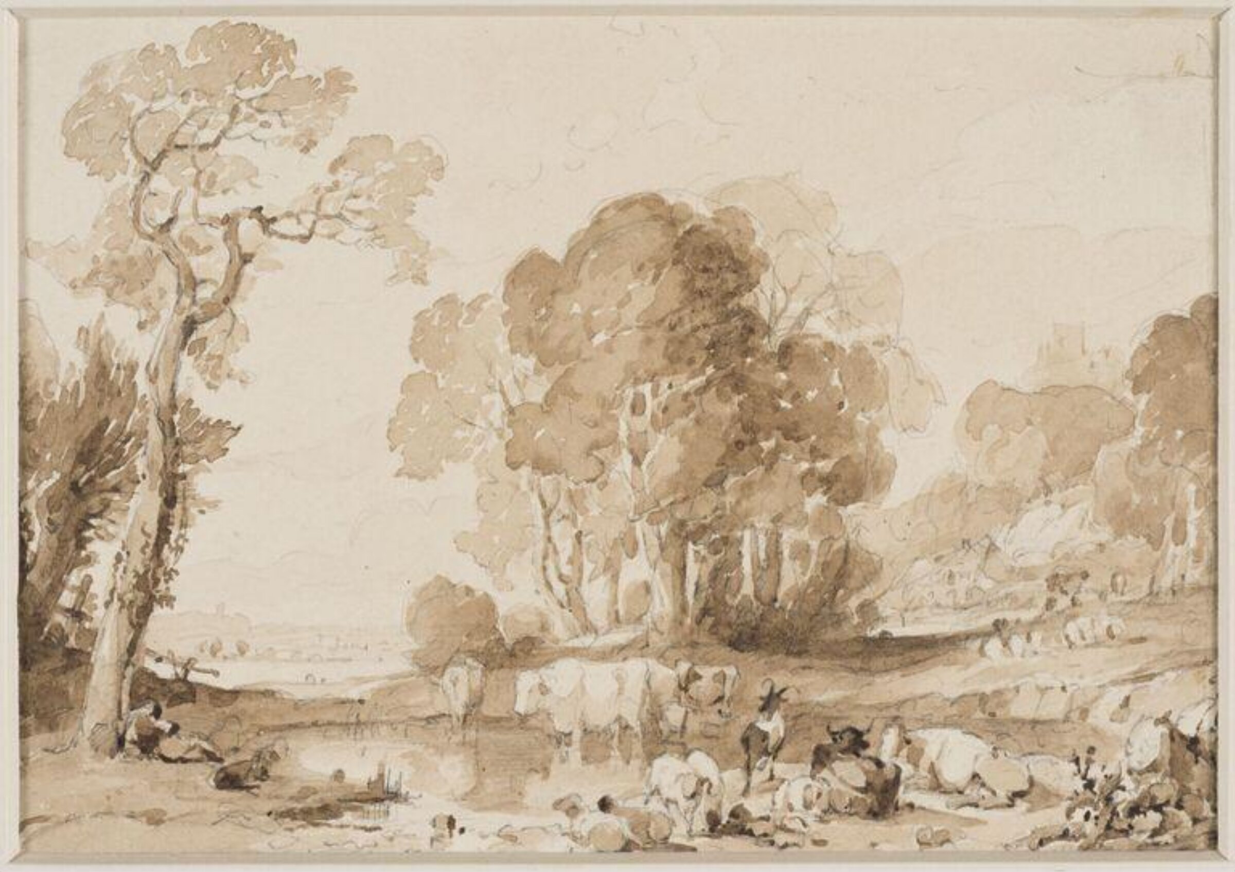 Drawing, Thomas Peploe Wood, c. 1837 - 1845