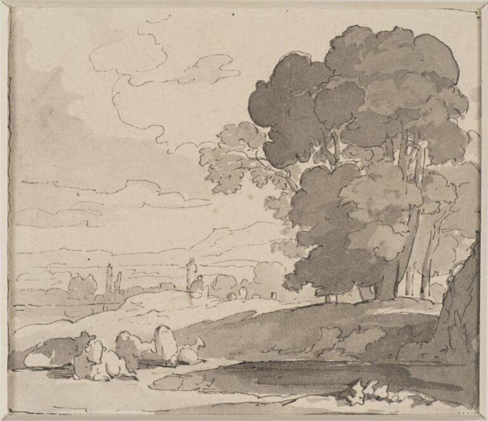 Drawing, Thomas Peploe Wood, c. 1837 - 1845