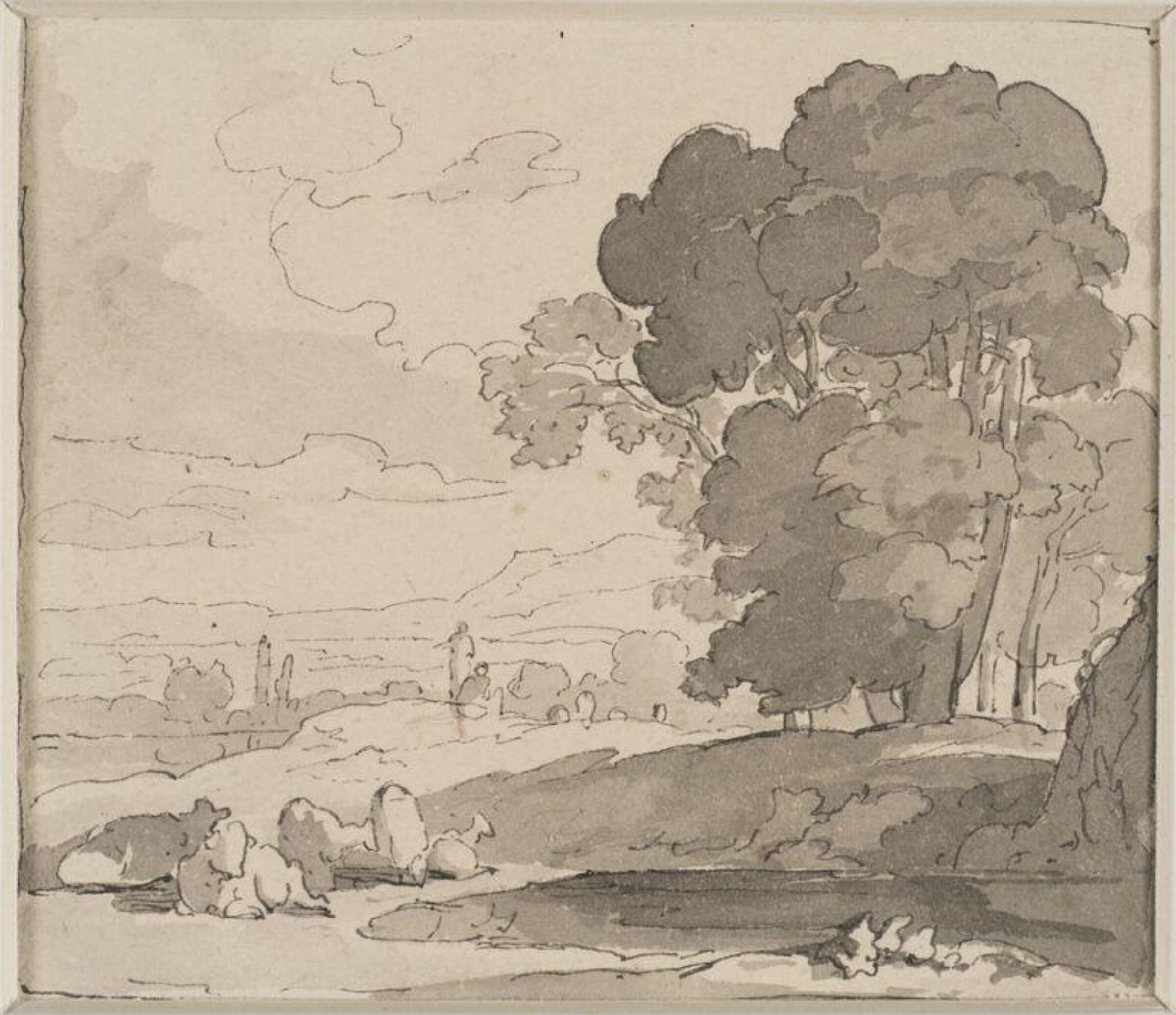 Drawing, Thomas Peploe Wood, c. 1837 - 1845
