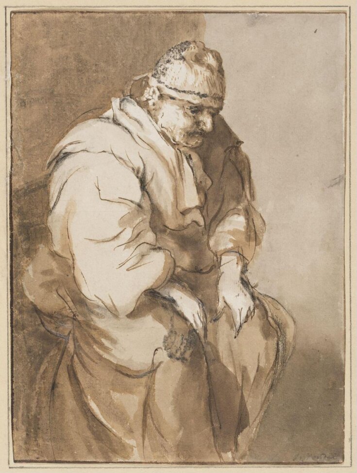 Portrait of the poet Joost van den Vondel in old age top image