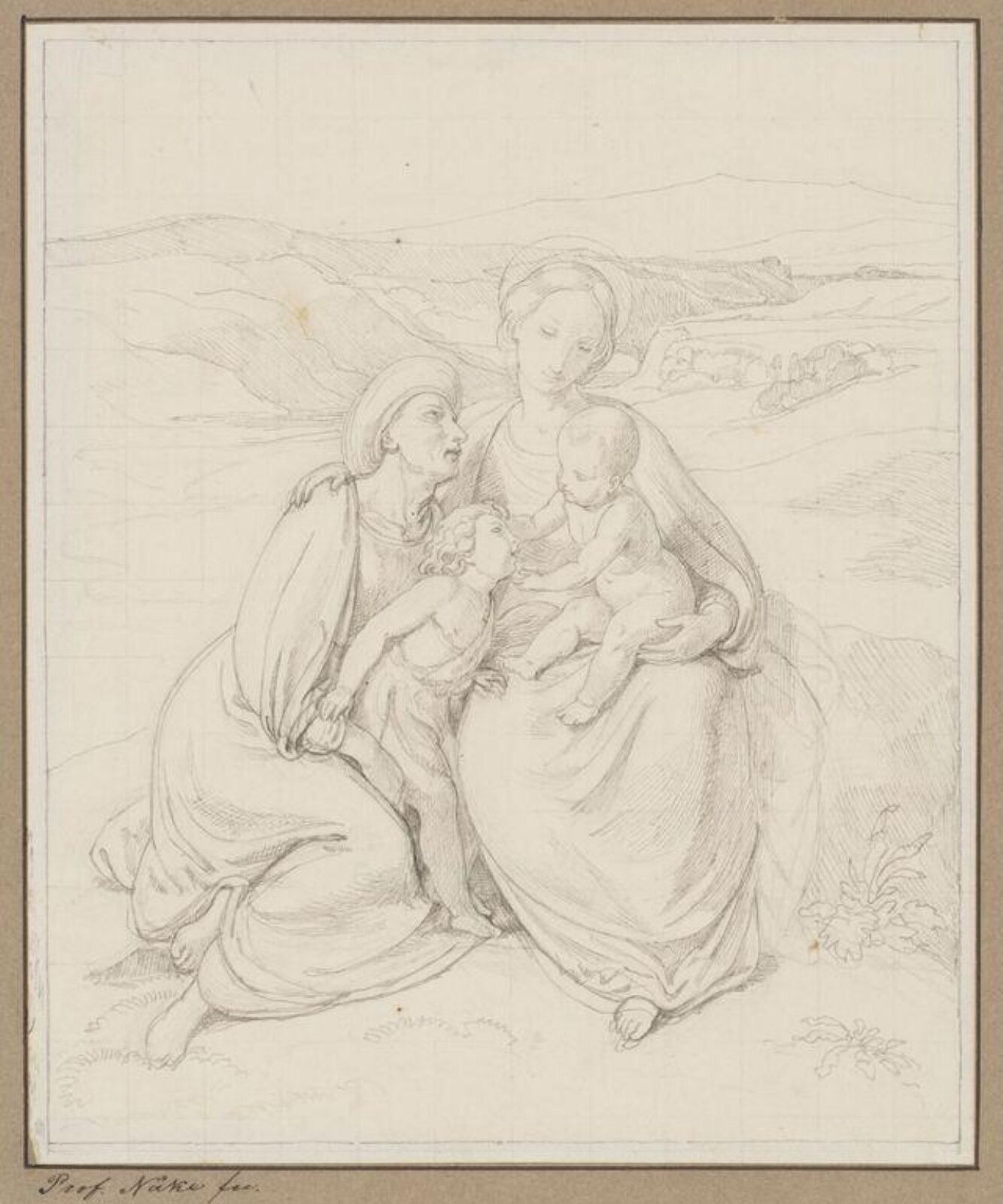 Drawing, Gustav Heinrich Naeke, 1845