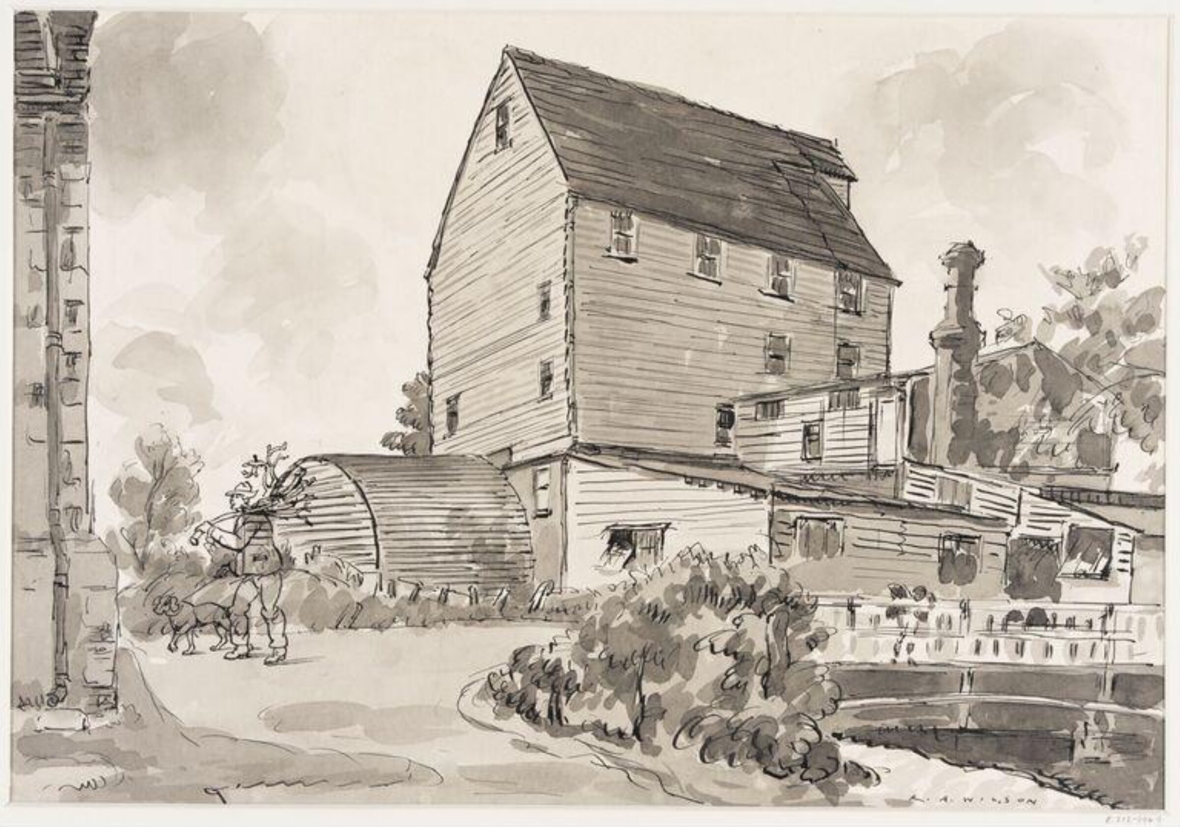 Wickhambreux Mill, Kent, Robert Arthur Wilson, 1938